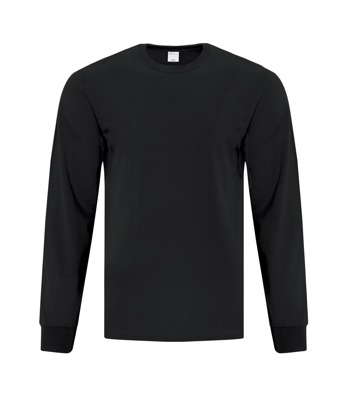 ATC Everyday Collection ATC1015, Everyday Cotton Long Sleeve Tee, Black