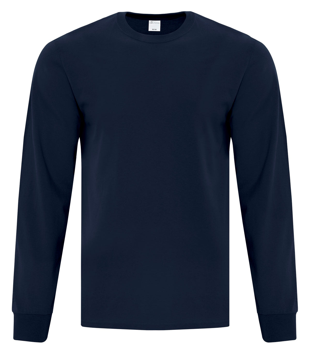 ATC Everyday Collection ATC1015, Everyday Cotton Long Sleeve Tee, Dark Navy