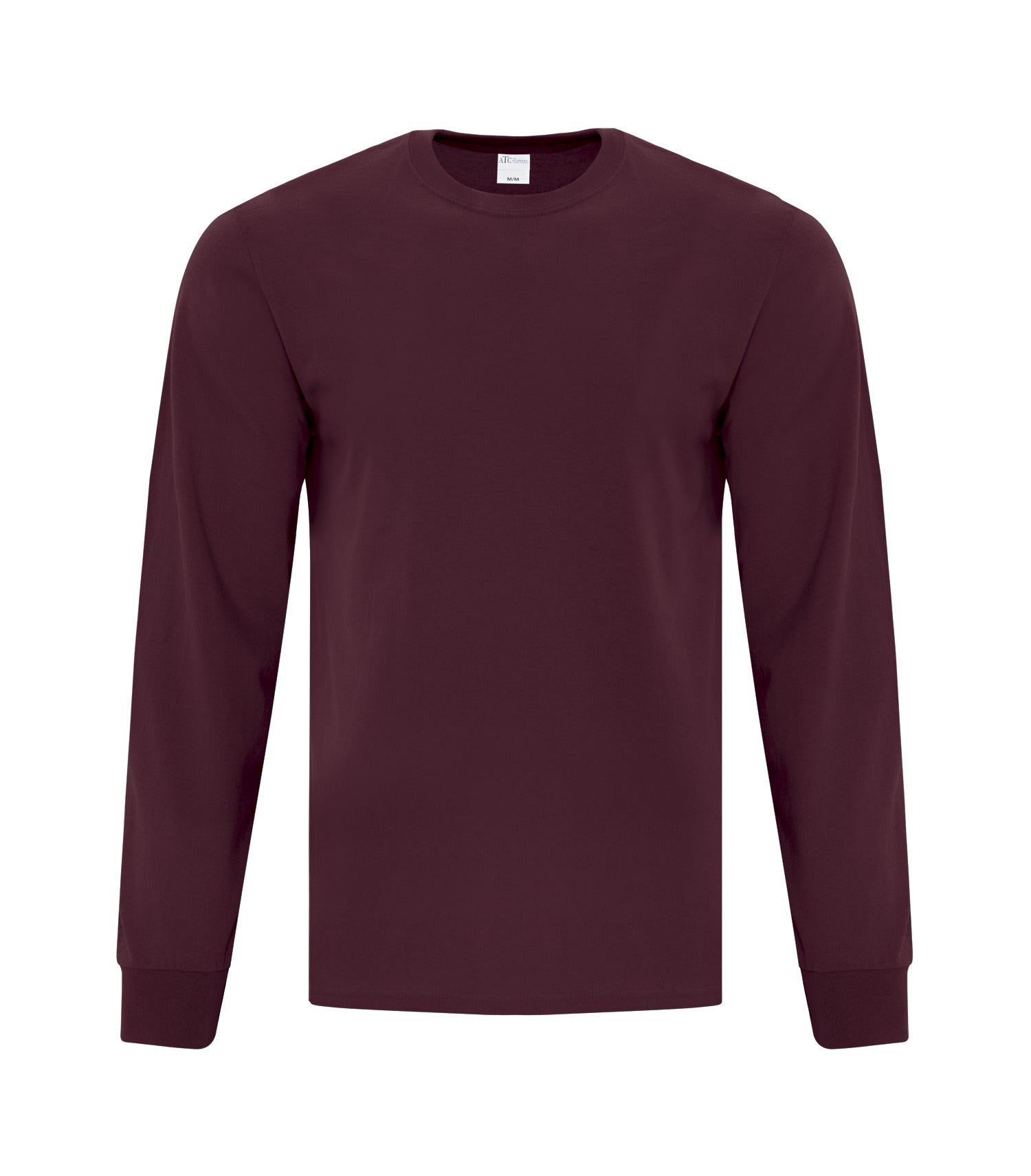 Everyday - ATC™ EVERYDAY COTTON LONG SLEEVE TEE. - ATC1015 Maroon ATC1015 Everyday