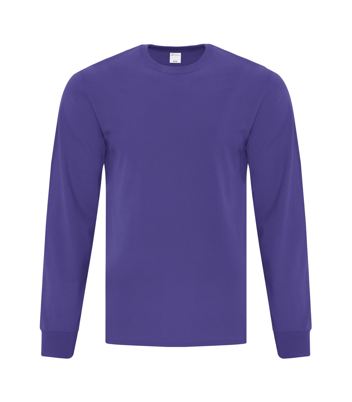 ATC Everyday Collection ATC1015, Everyday Cotton Long Sleeve Tee, Purple
