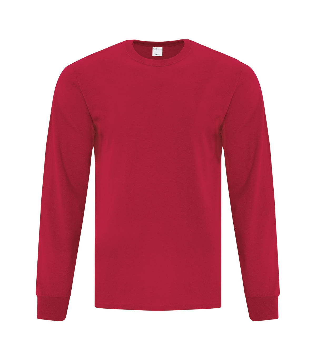 ATC Everyday Collection ATC1015, Everyday Cotton Long Sleeve Tee, Red