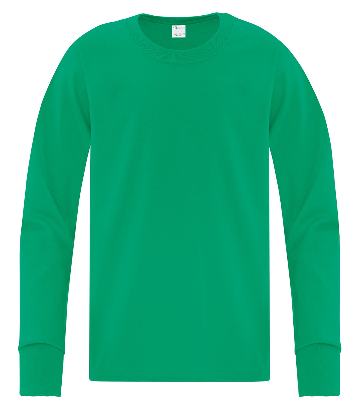 ATC Everyday Collection ATC1015Y, Everyday Cotton Long Sleeve Youth Tee, Kelly