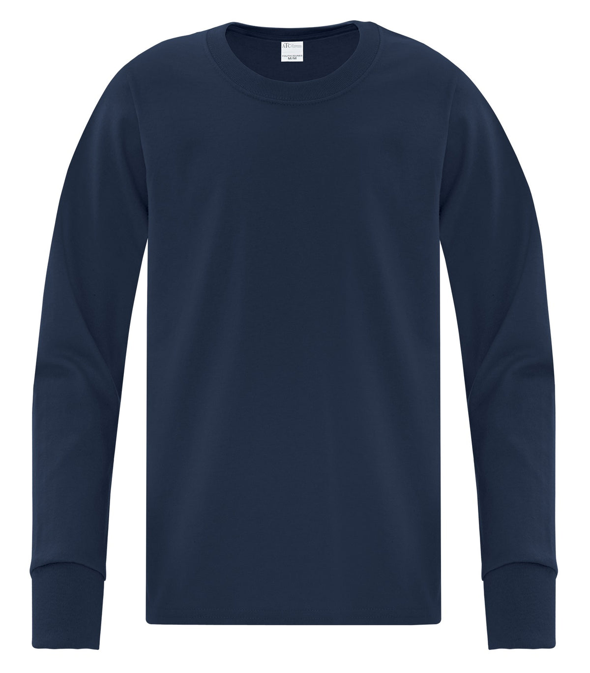 ATC Everyday Collection ATC1015Y, Everyday Cotton Long Sleeve Youth Tee, Navy
