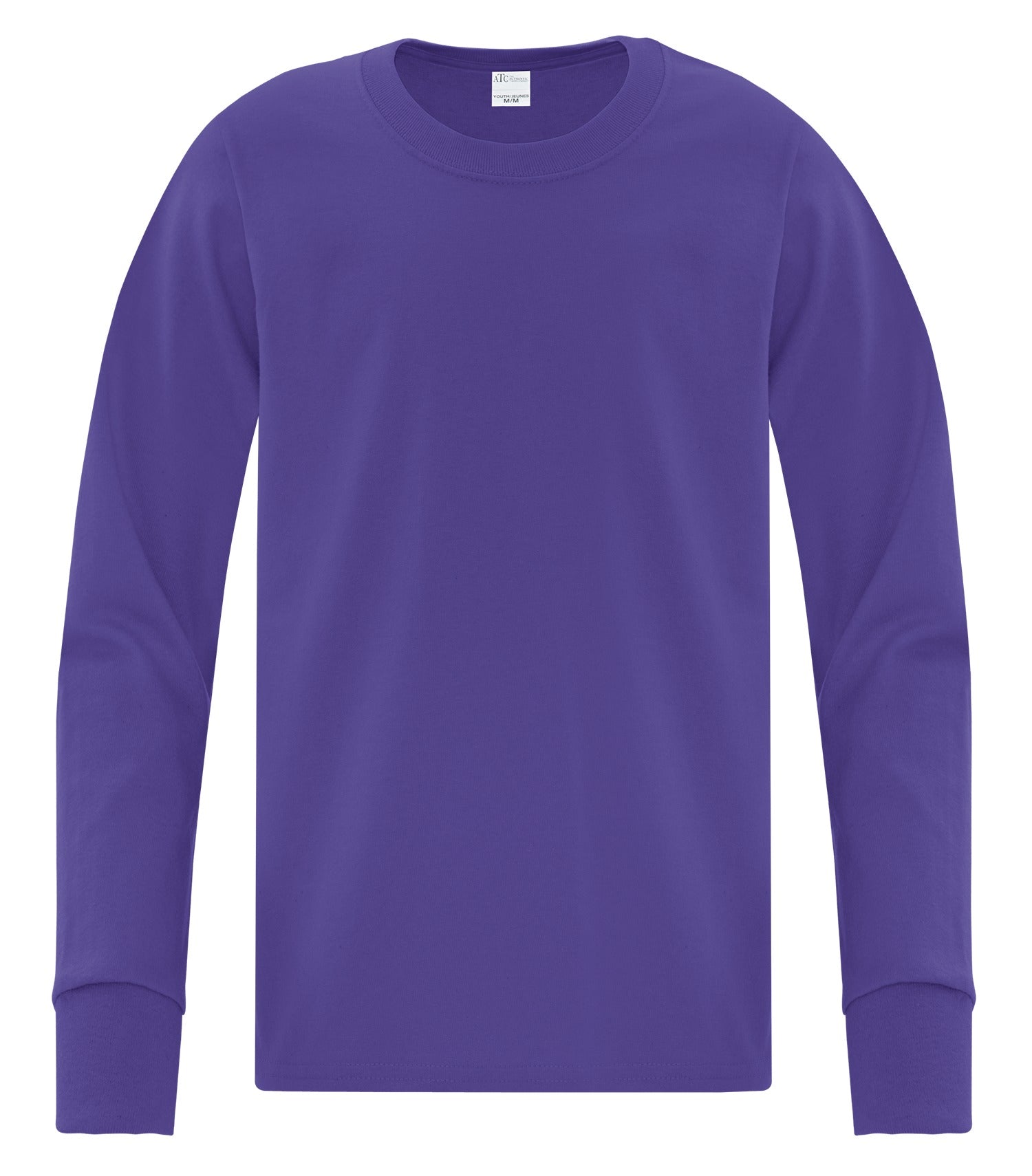 Everyday - ATC™ EVERYDAY COTTON LONG SLEEVE YOUTH TEE. - ATC1015Y Purple ATC1015Y Everyday