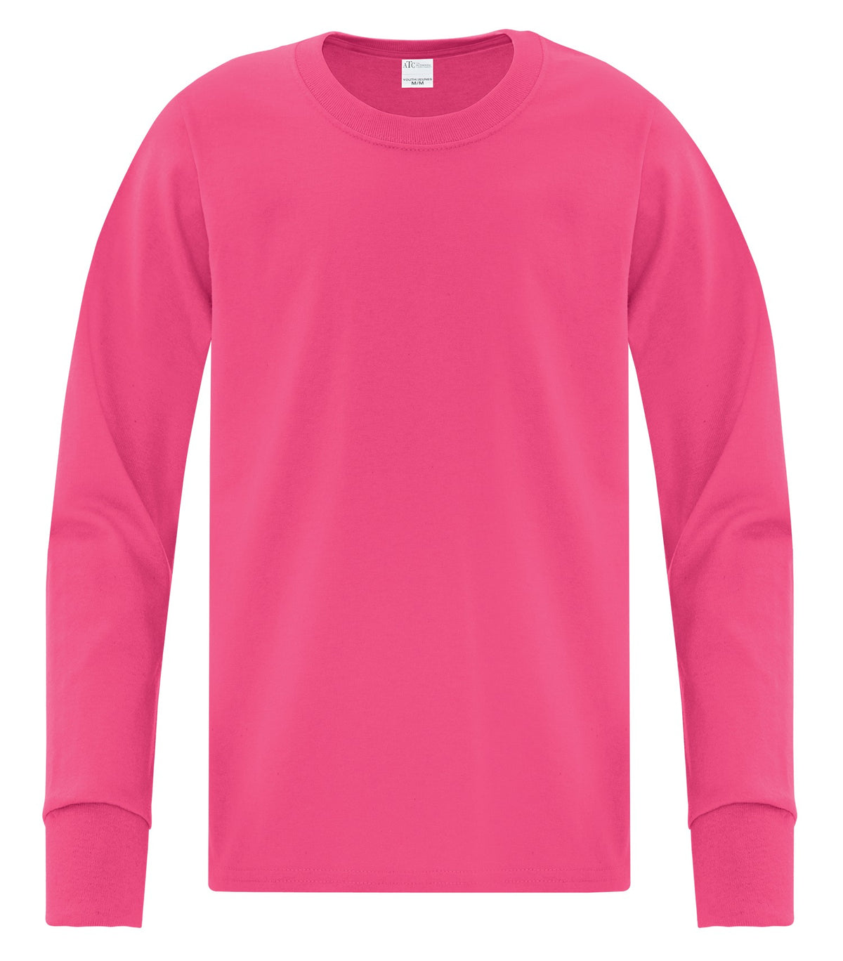 ATC Everyday Collection ATC1015Y, Everyday Cotton Long Sleeve Youth Tee, Sangria