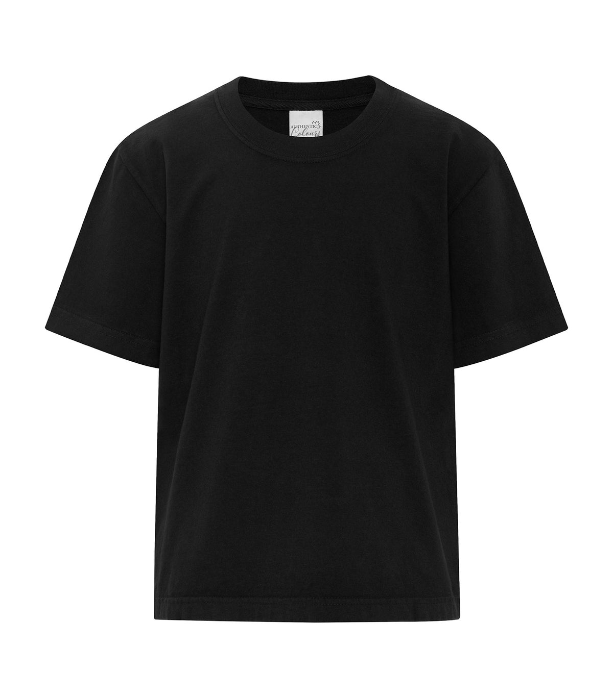 ATC Authentic Colours ATC1700Y, Authentic Colours Garment-dyed Heavyweight Youth Tee, Black