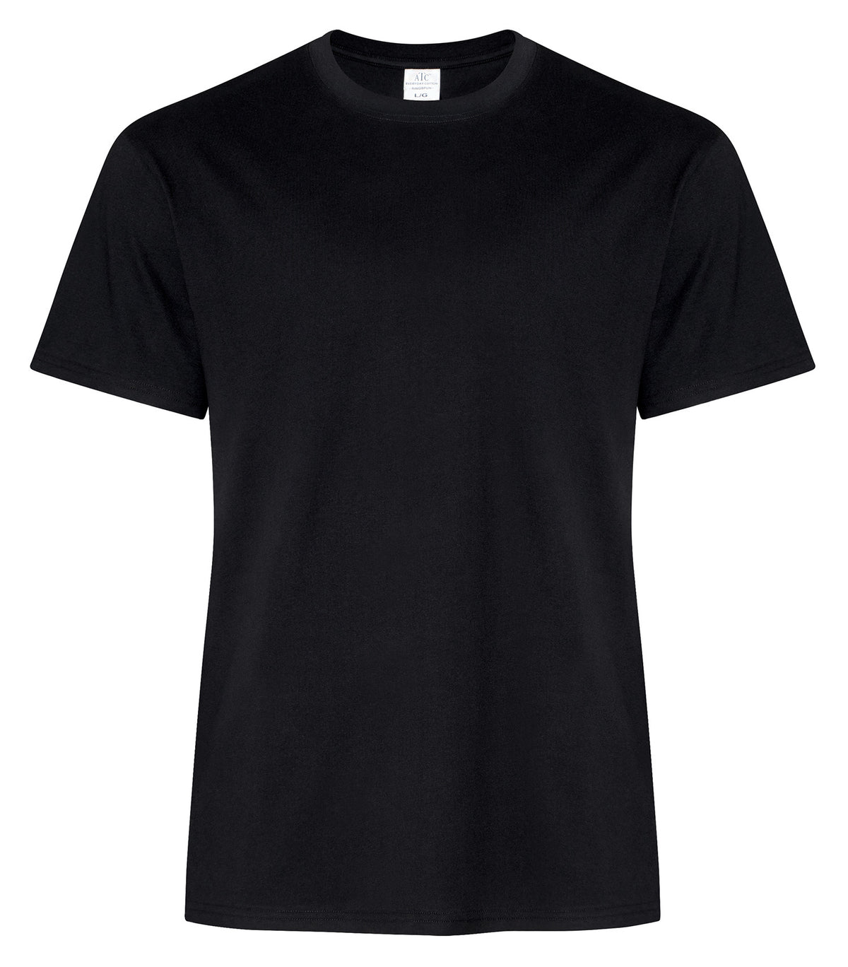ATC Everyday Collection ATC2000, Everyday Ring Spun Cotton Tee, Black