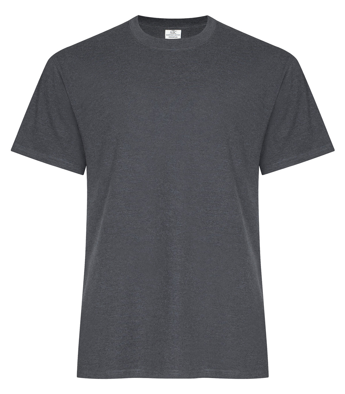 ATC Everyday Collection ATC2000, Everyday Ring Spun Cotton Tee, Dark Heather Grey