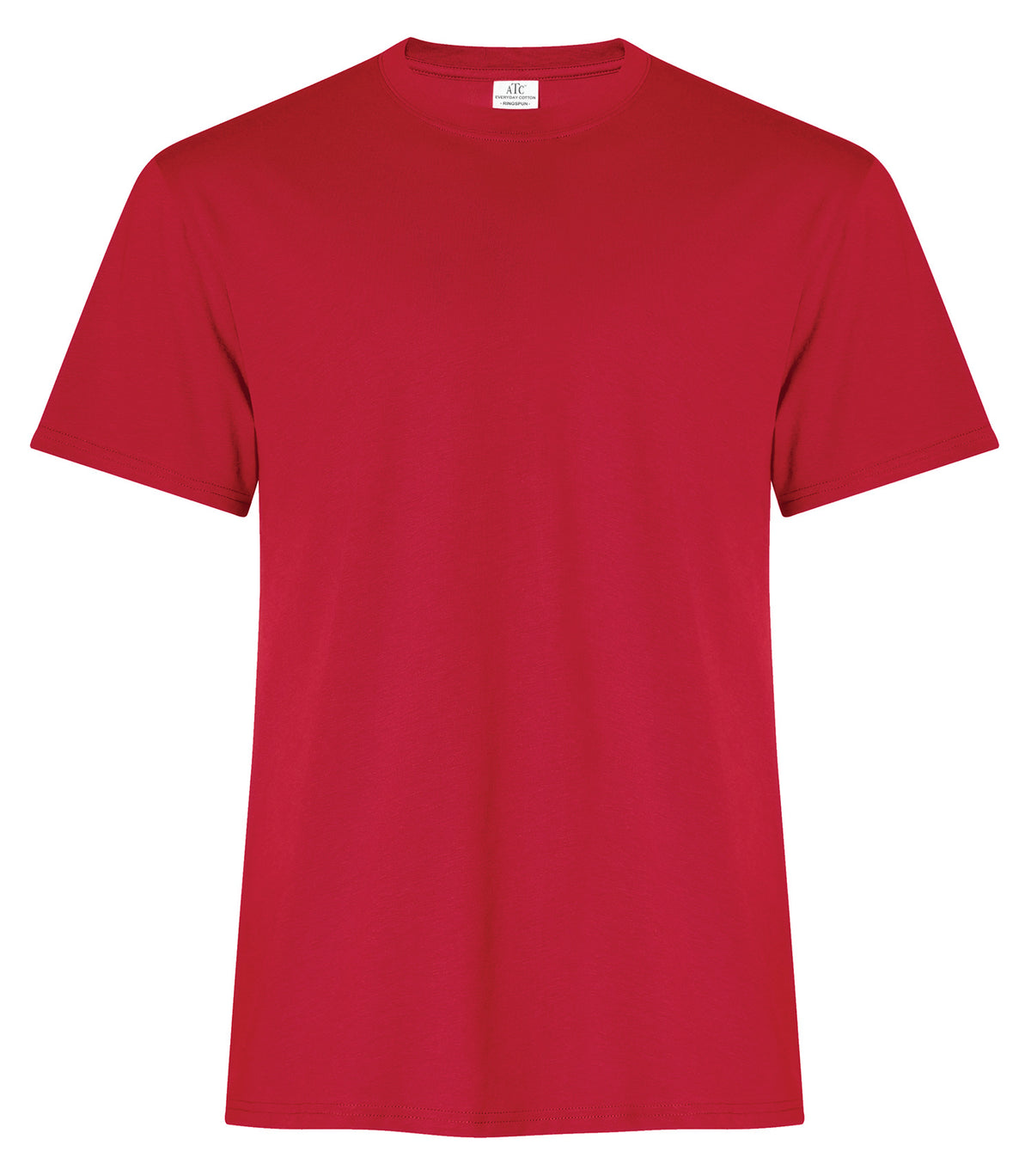 ATC Everyday Collection ATC2000, Everyday Ring Spun Cotton Tee, Red
