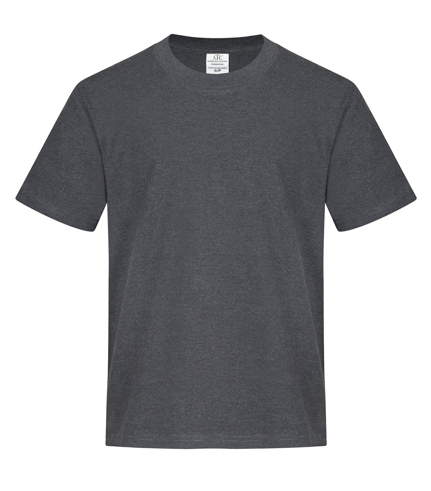 Everyday - ATC™ EVERYDAY RING SPUN COTTON YOUTH TEE. - ATC2000Y Dark Heather Grey** ATC2000Y Everyday
