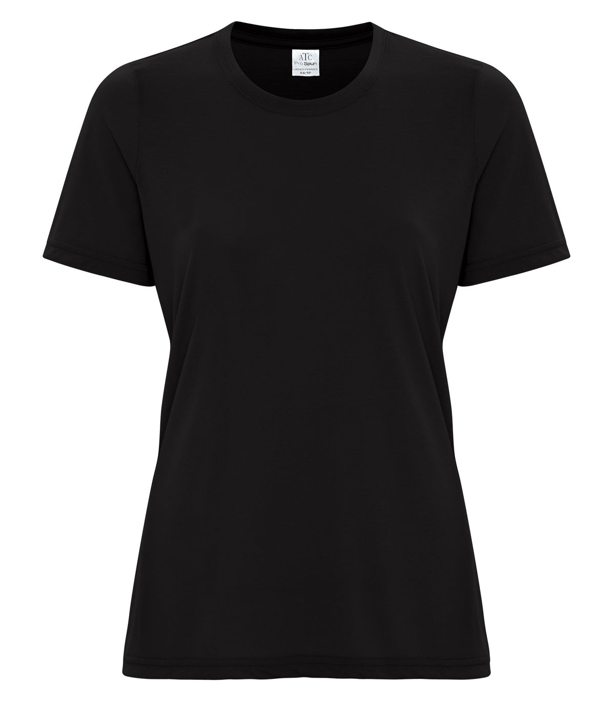 ATC ATC3600L, Pro Spun Ladies' Tee, Black