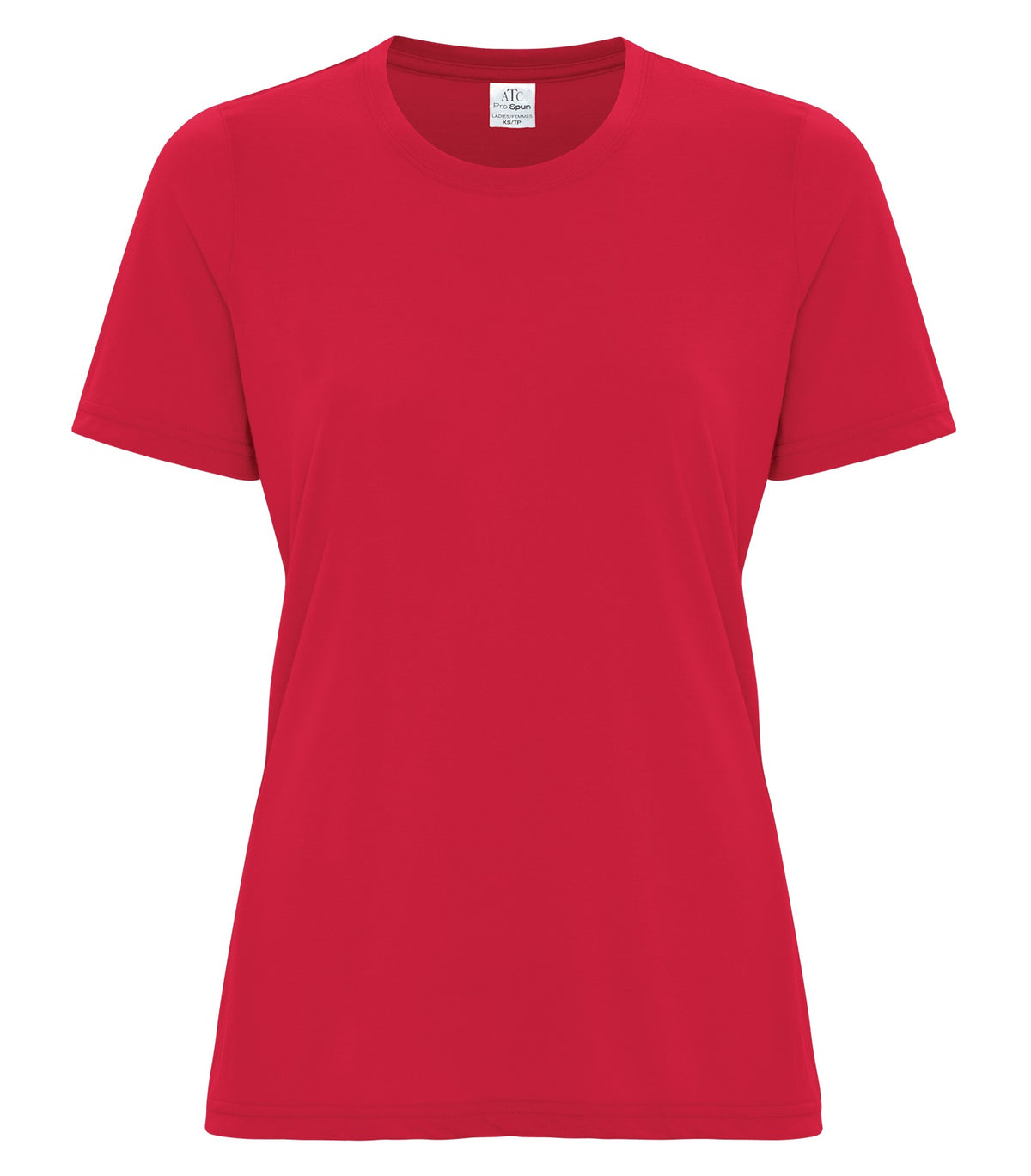 ATC ATC3600L, Pro Spun Ladies' Tee, True Red