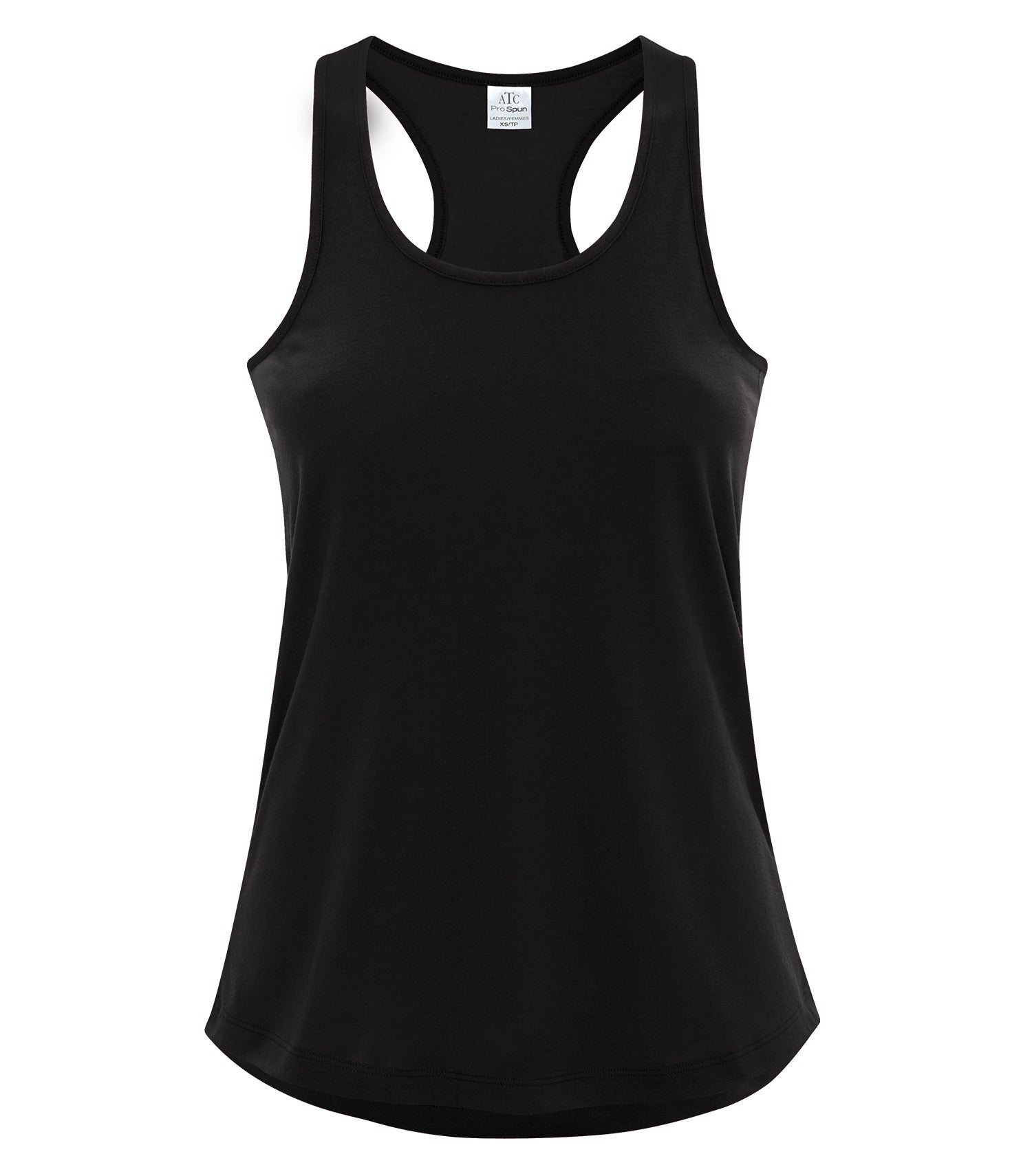 ATC - ATC™ PRO SPUN® RACERBACK LADIES' TANK. - ATC3604L Black ATC ATC3604L