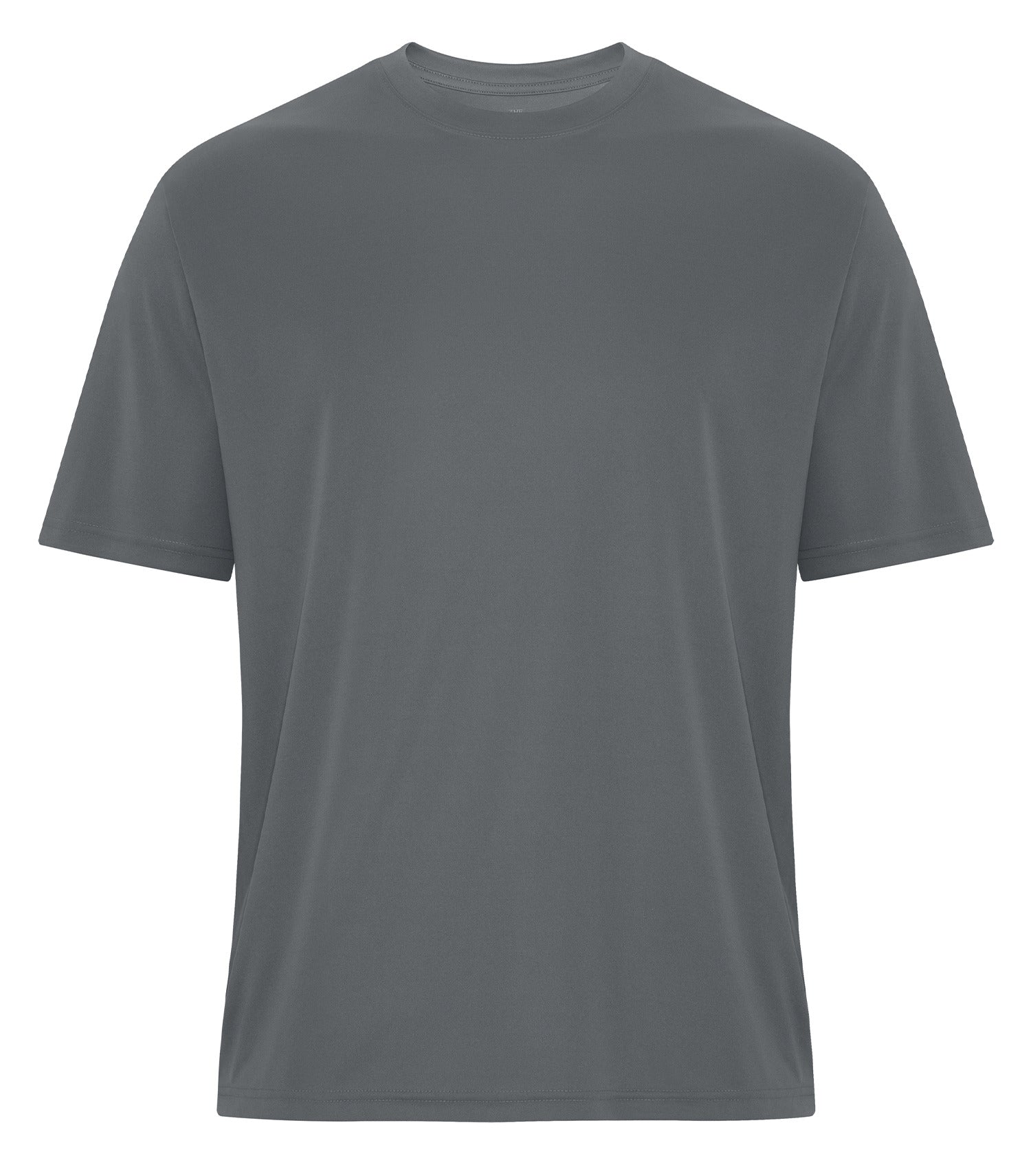 ATC-Essential - ATC ESSENTIAL® PERFORMANCE TEE. - ATC3700 - Toronto Embroidery Coal Grey atc-essential atc3700 bulk orders custom decoration custom embroidery custom shirts custom t-shirts durable embroidered shirts embroidery service fast turnaround long lasting premium quality professional embroidery professional grade tee shirts toronto embroidery