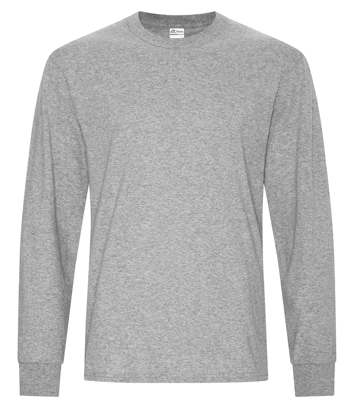 ATC Everyday Collection ATC5015, Everyday Cotton Blend Long Sleeve Tee, Athletic Heather