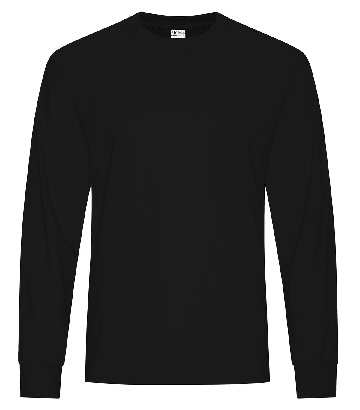 ATC Everyday Collection ATC5015, Everyday Cotton Blend Long Sleeve Tee, Black