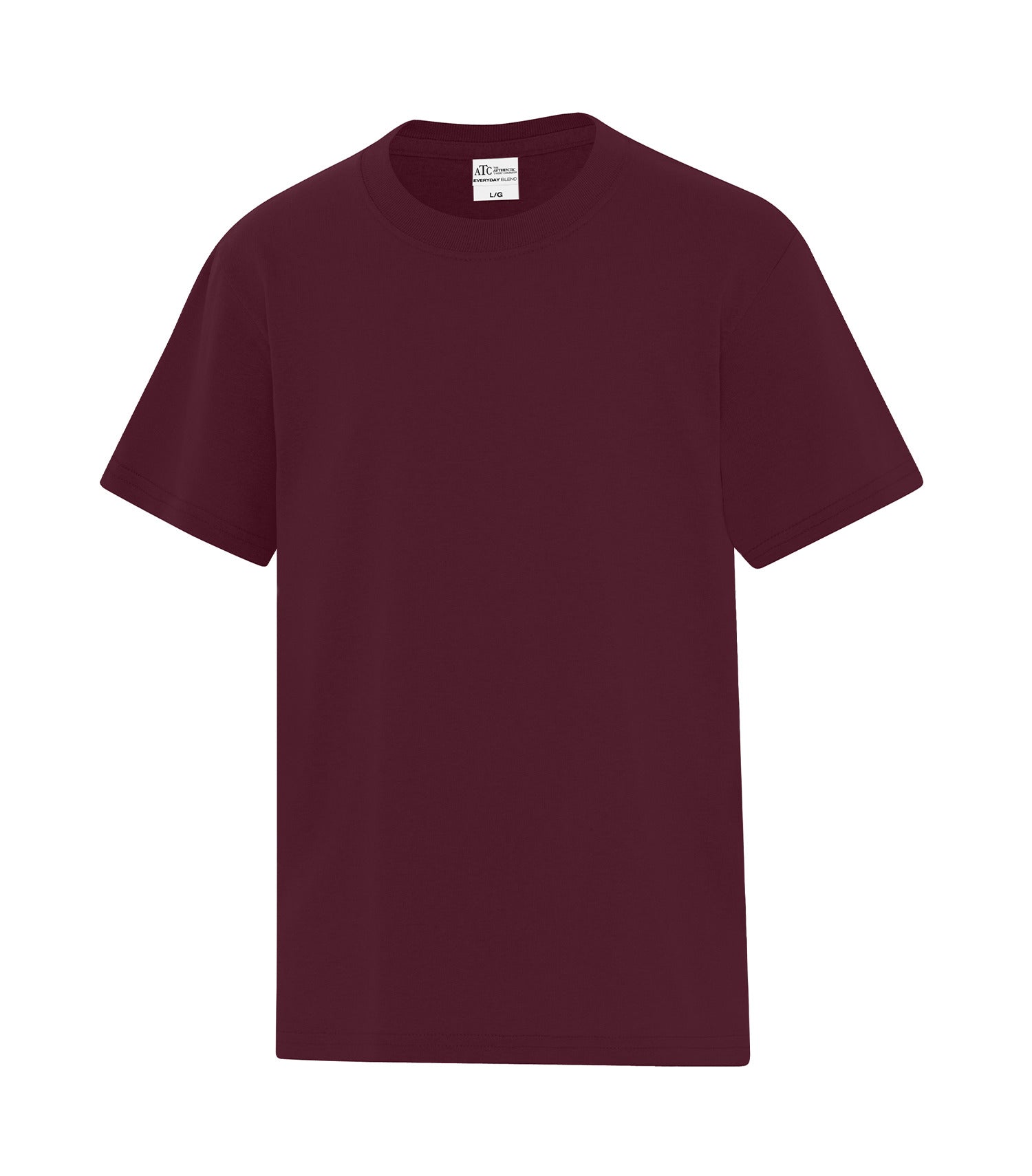 Everyday - ATC™ EVERYDAY COTTON BLEND YOUTH TEE. - ATC5050Y Maroon ATC5050Y Everyday