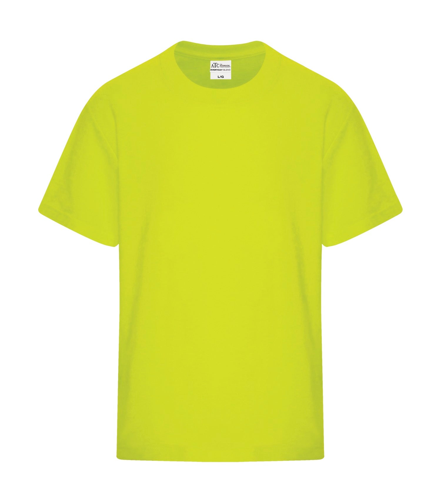 Everyday - ATC™ EVERYDAY COTTON BLEND YOUTH TEE. - ATC5050Y Safety Green ATC5050Y Everyday