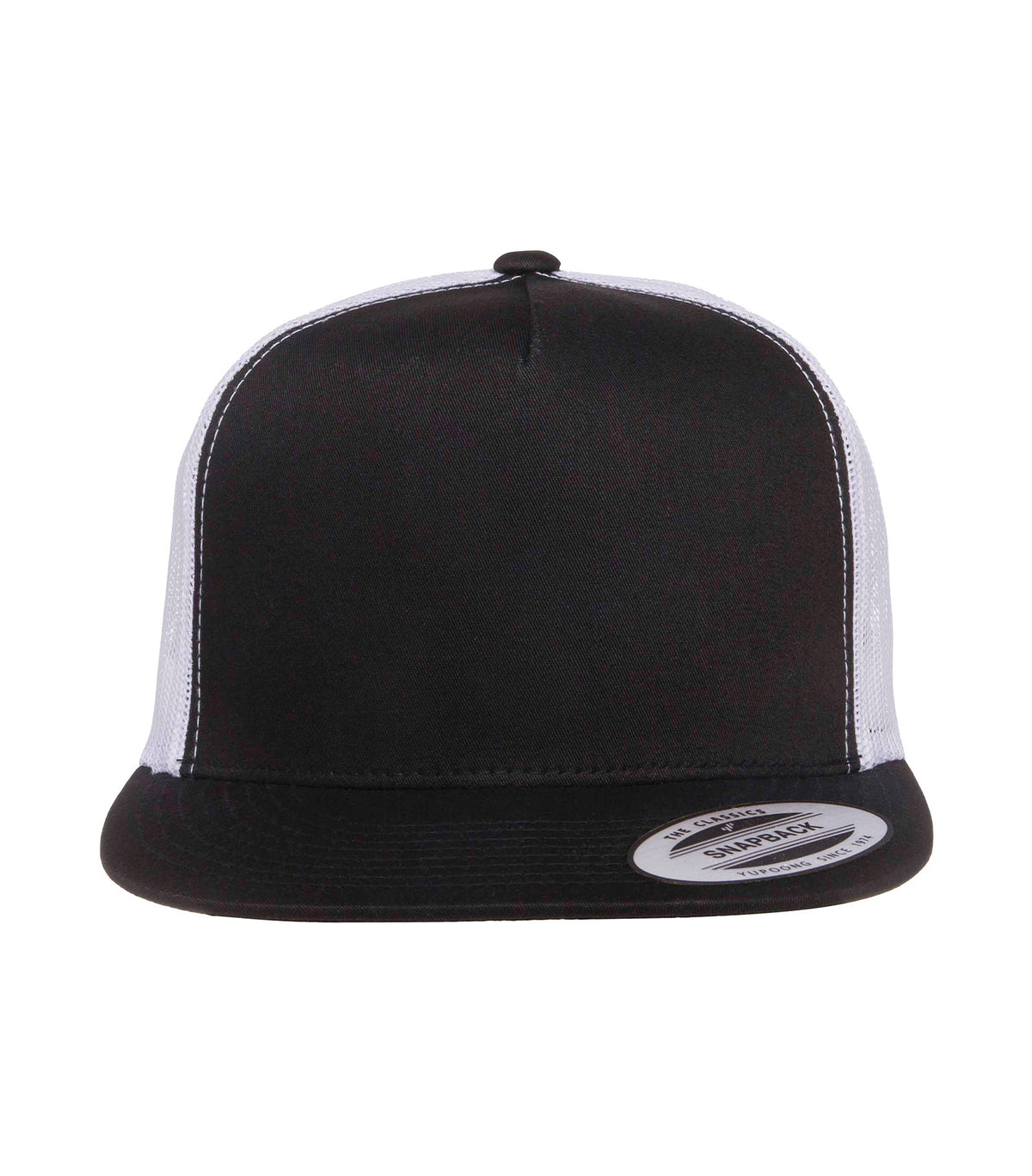 ATC YP Classics ATC6006, Yp Classics Five-panel Classic Trucker Cap, Black/White