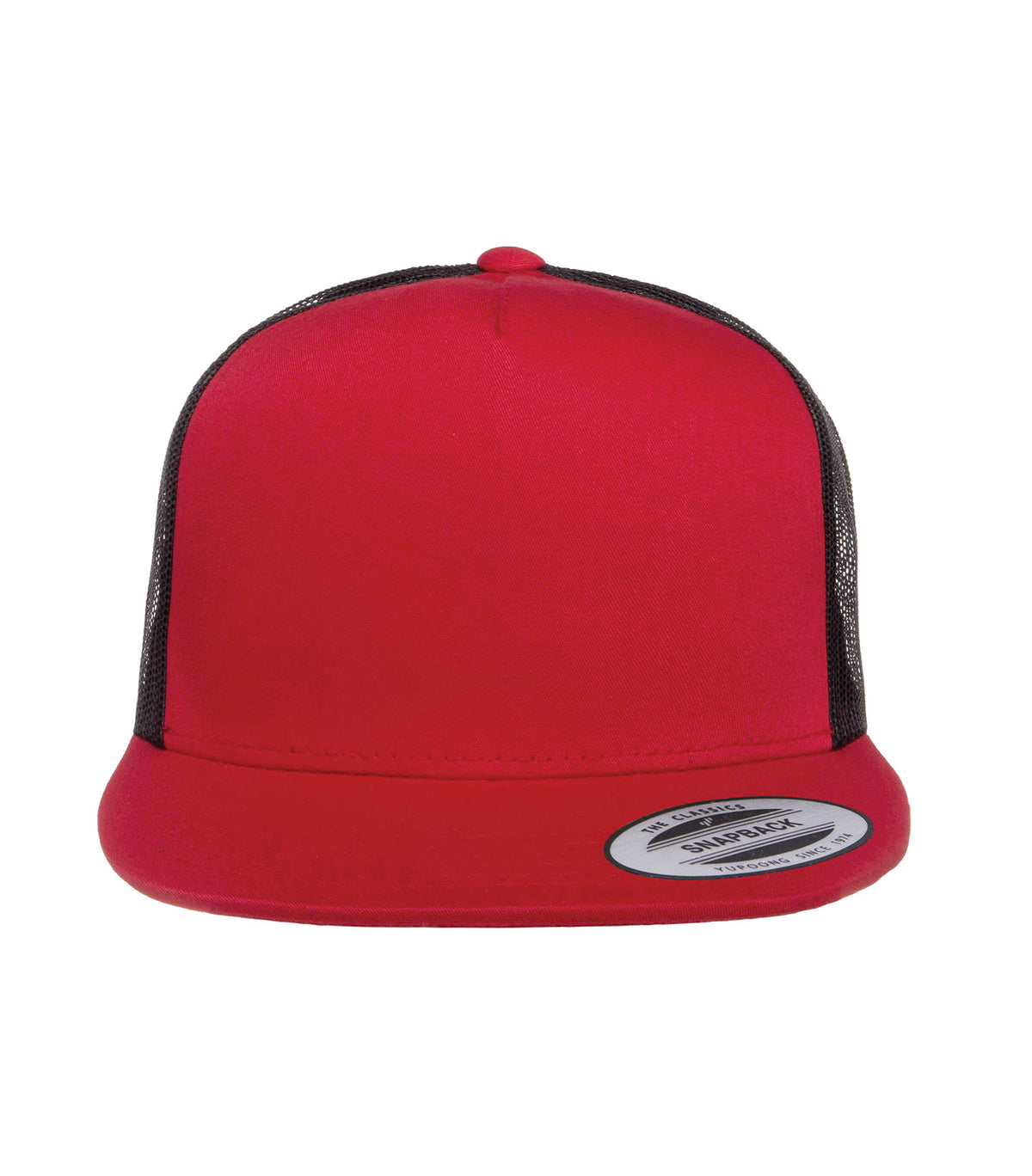 ATC YP Classics ATC6006, Yp Classics Five-panel Classic Trucker Cap, Red/Black