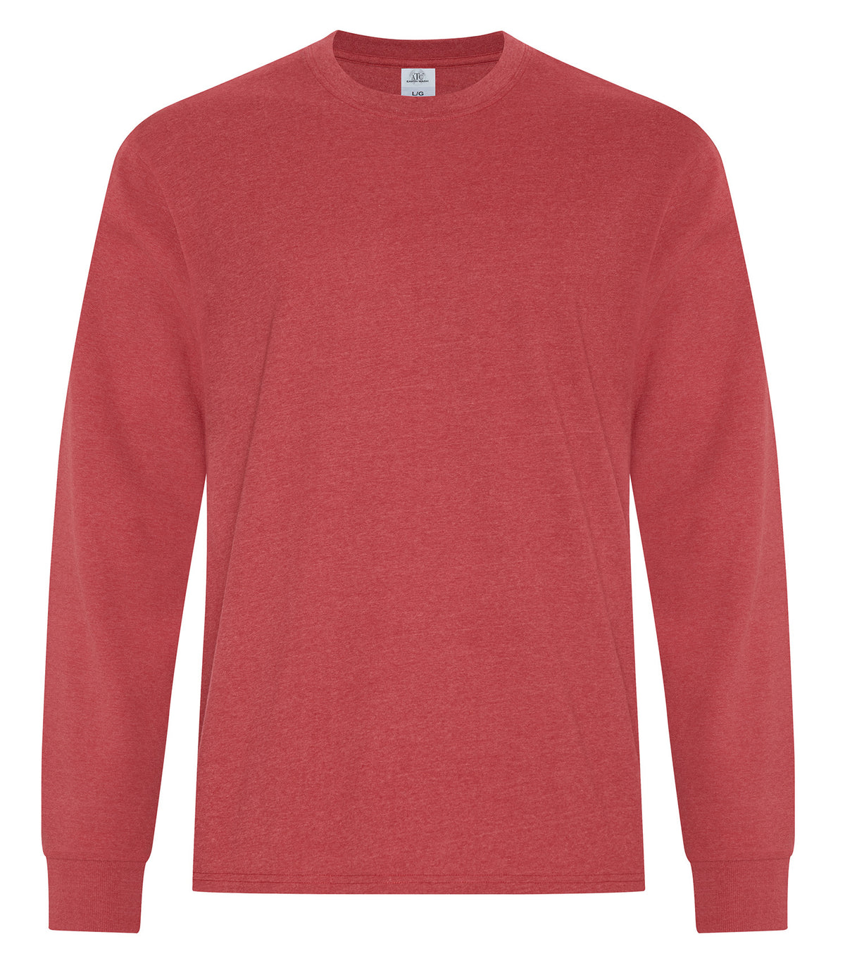 ATC Earth Wash ATC6015, Earth Wash Cvc Long Sleeve Tee, Earth Red