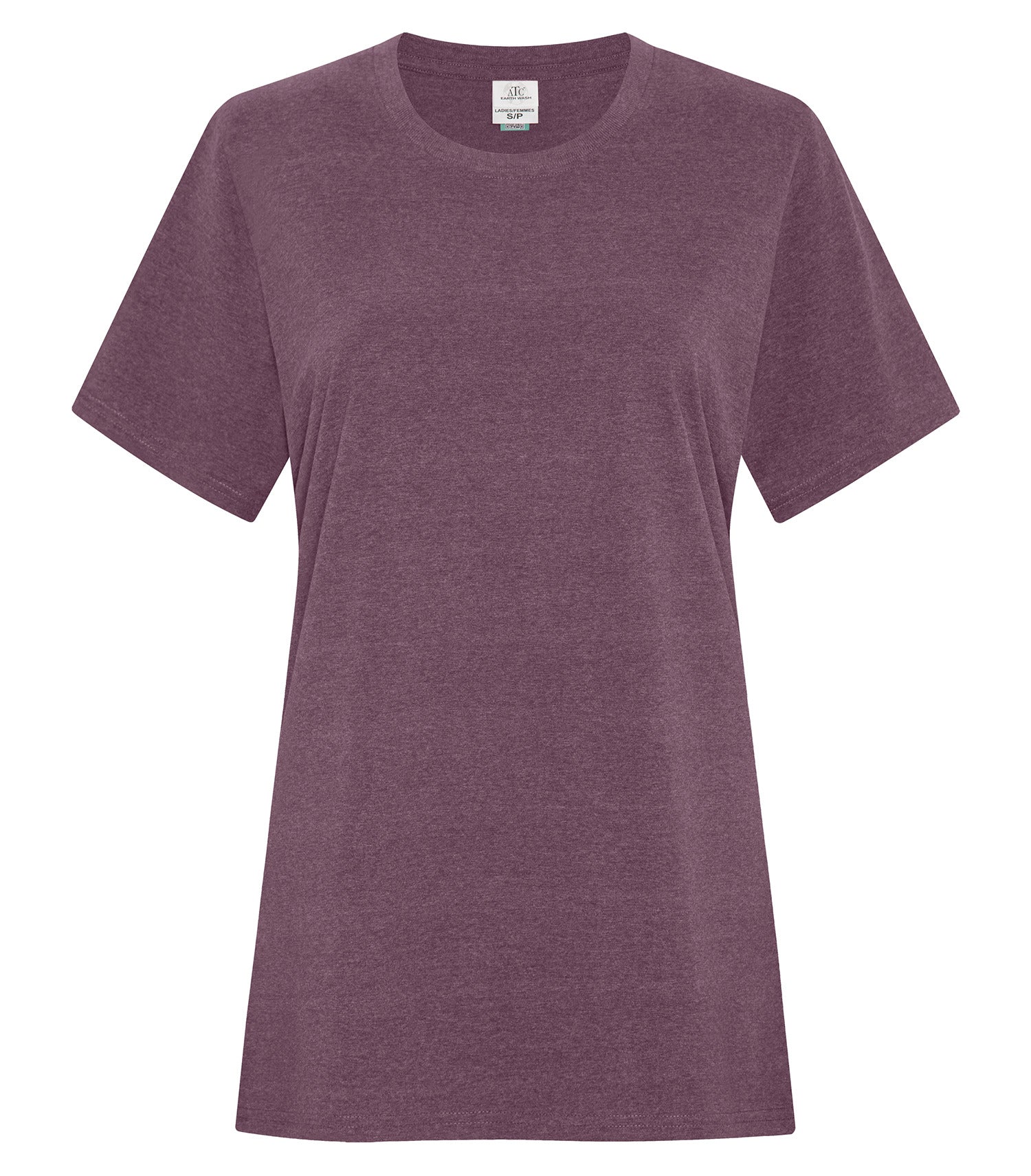 Premium ATC_EarthWash - ATC™ EARTH WASH® LADIES' TEE. - ATC6040L | Custom Embroidery Available - Fast Turnaround Earth Eggplant ATC6040L ATC_EarthWash