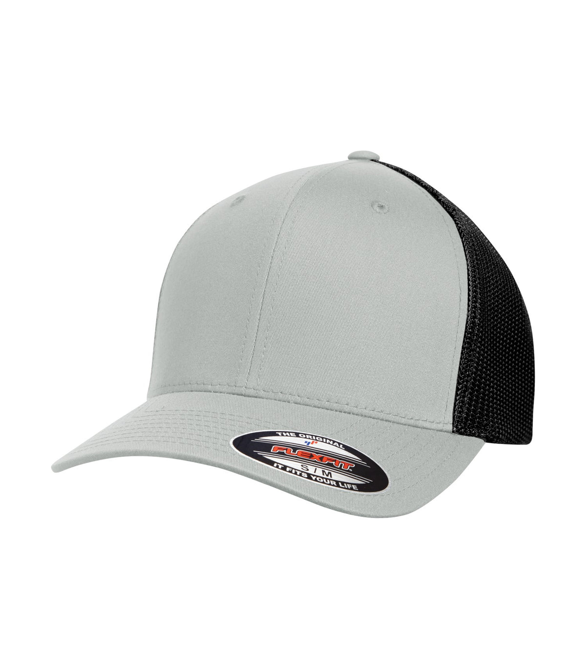 ATC Flexfit ATC6511, Flexfit Trucker Mesh, Silver/Black