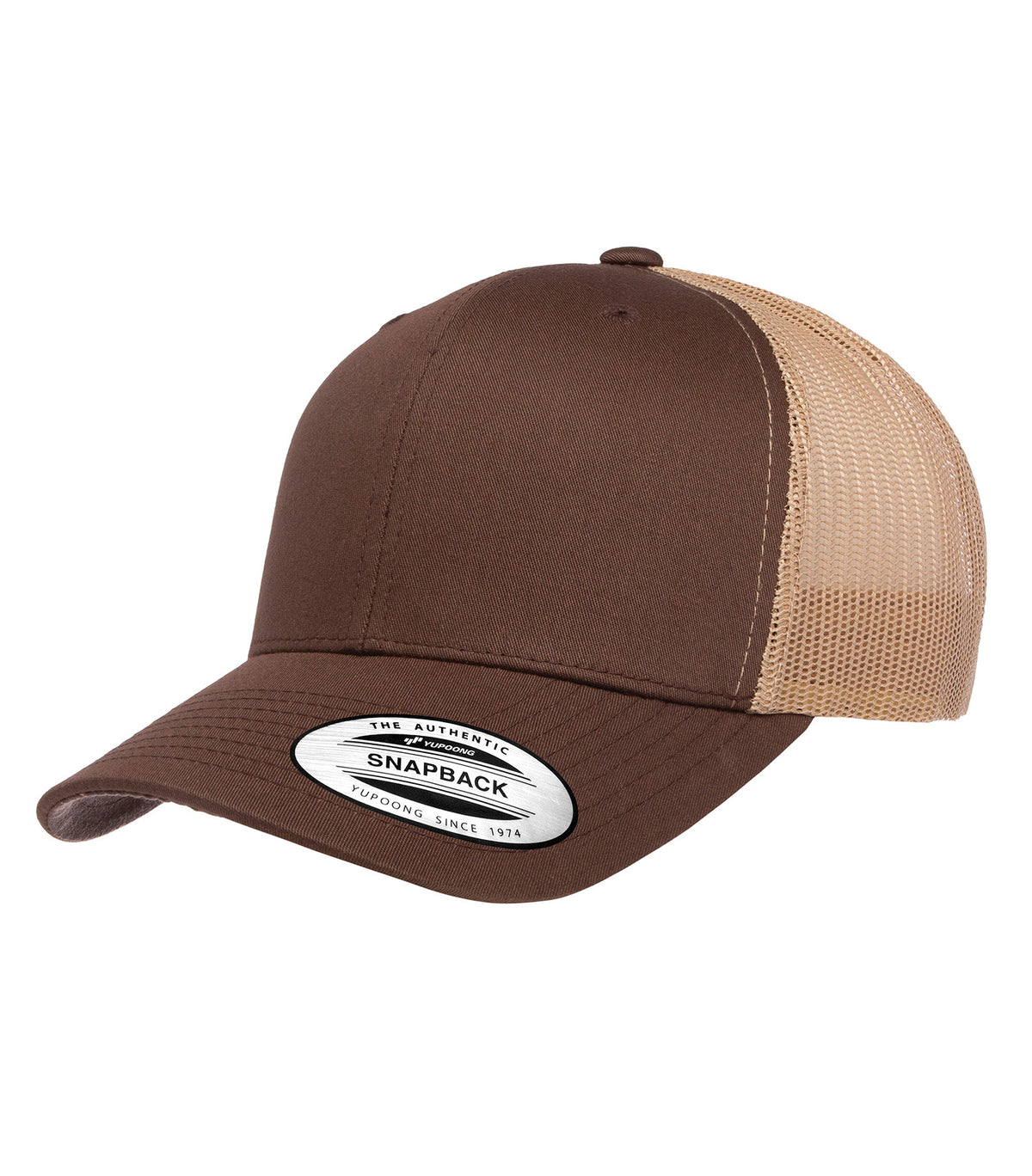 ATC YP Classics ATC6606, Yp Classics Retro Trucker Cap, Brown/Khaki