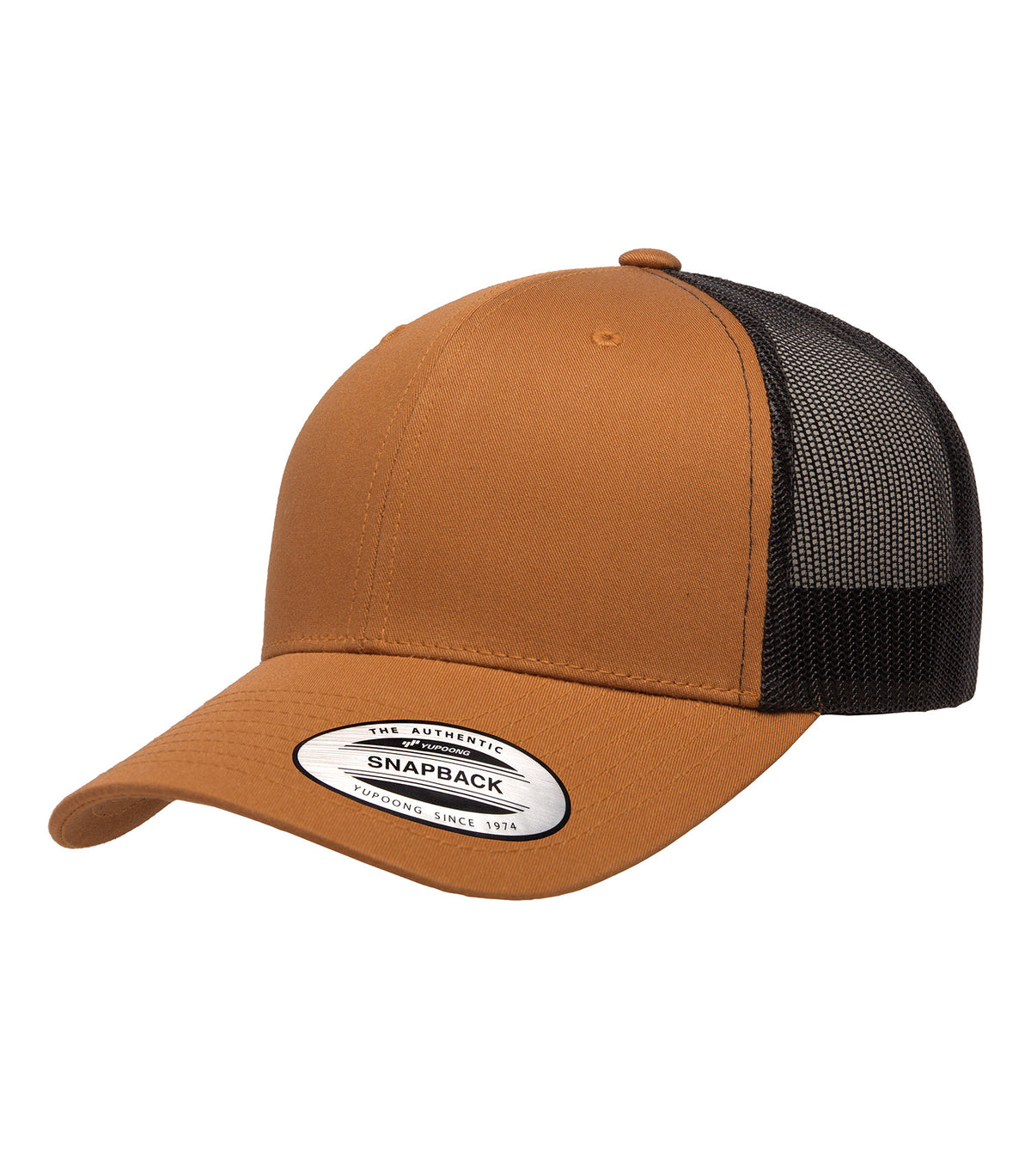 ATC YP Classics ATC6606, Yp Classics Retro Trucker Cap, Caramel/Black
