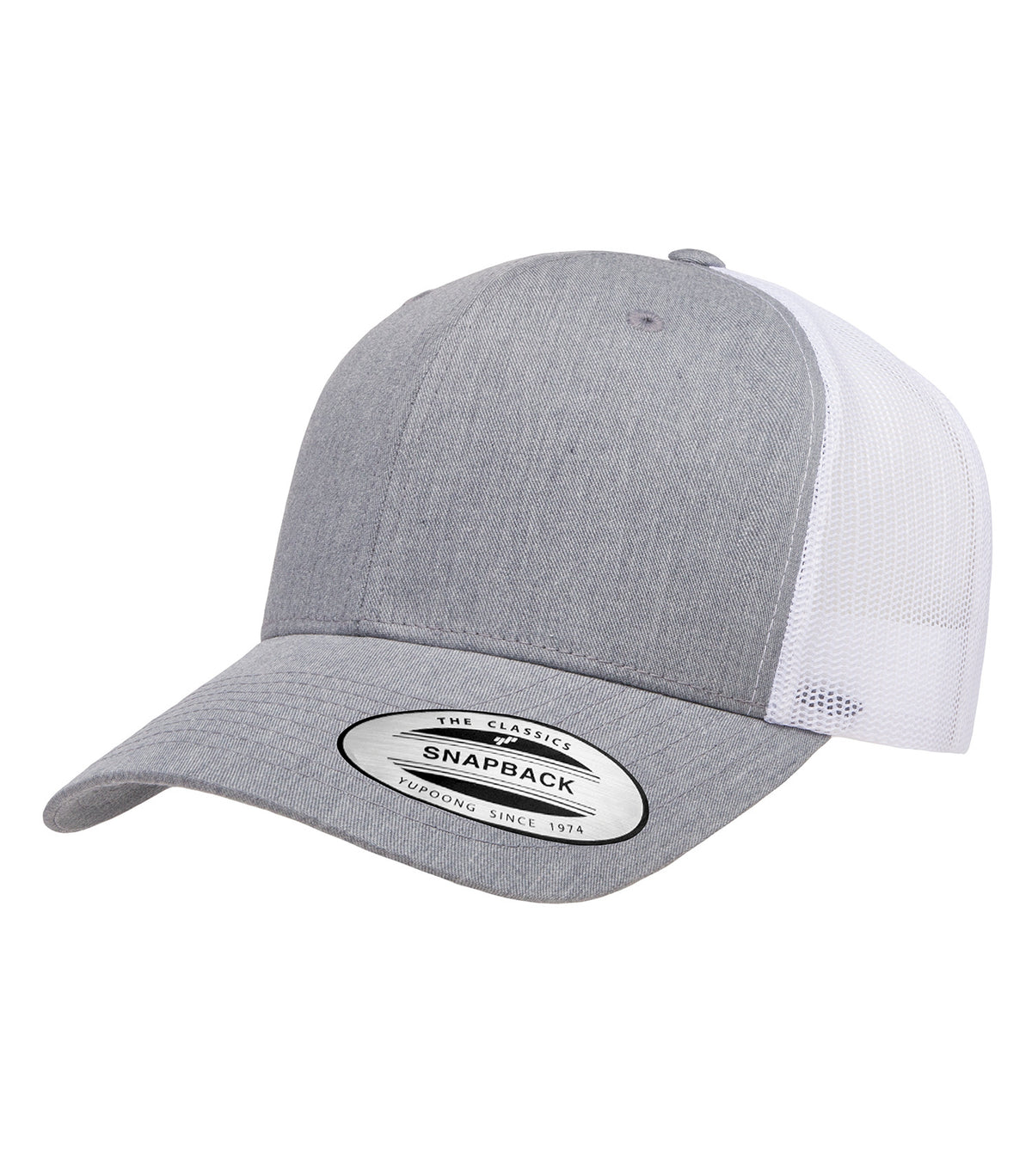 ATC YP Classics ATC6606, Yp Classics Retro Trucker Cap, Heather/White