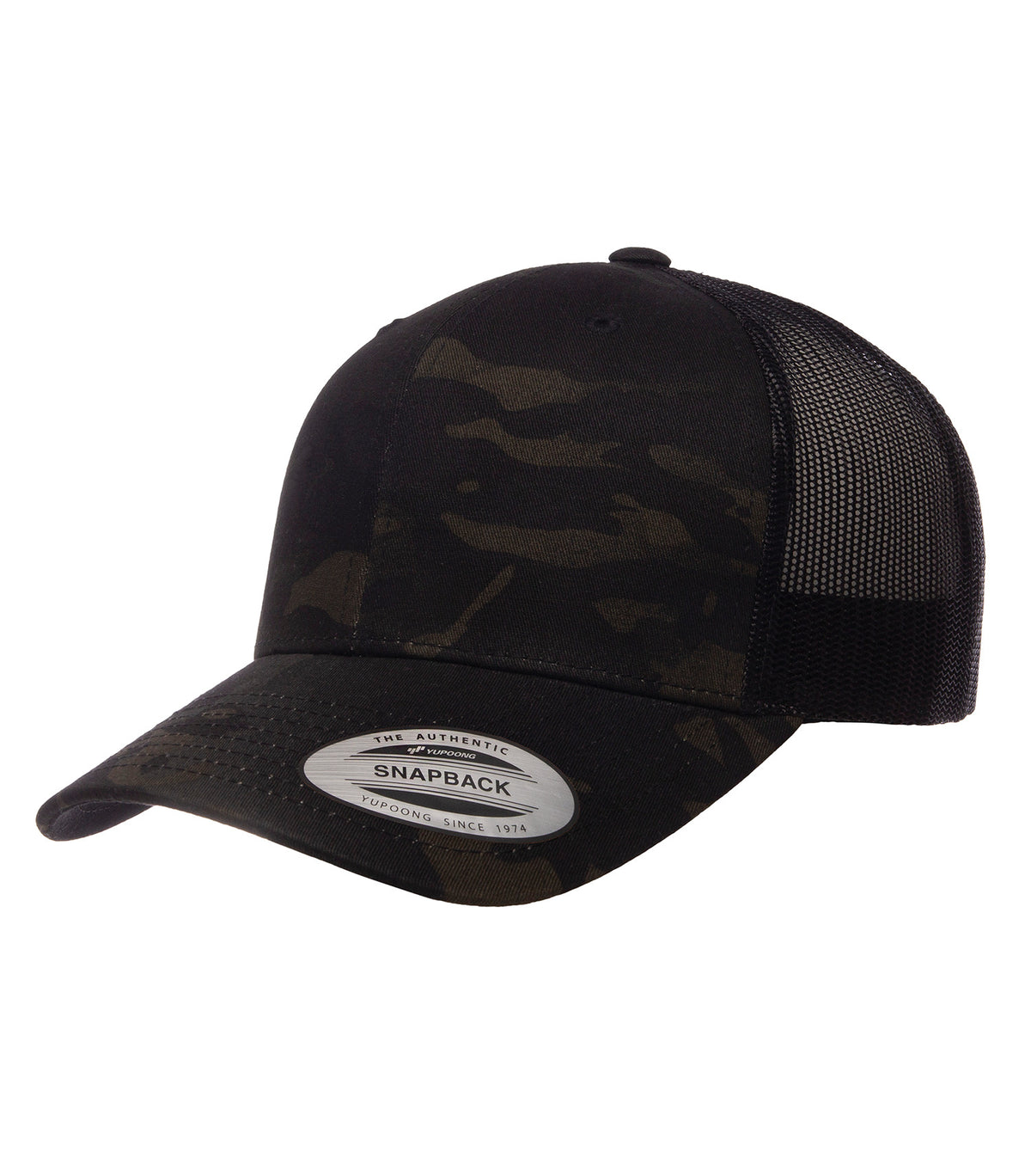 ATC YP Classics ATC6606, Yp Classics Retro Trucker Cap, Multicam Black*/Black
