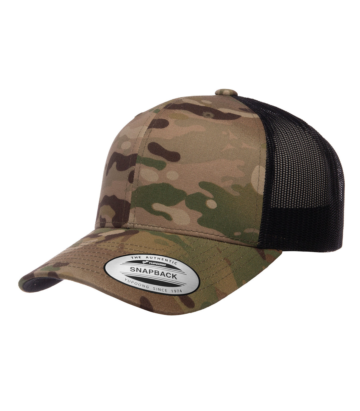ATC YP Classics ATC6606, Yp Classics Retro Trucker Cap, Multicam*/Black