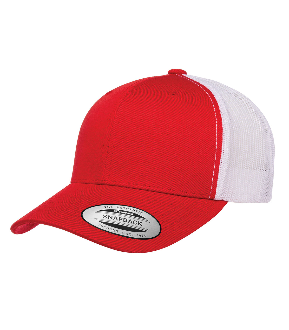 ATC YP Classics ATC6606, Yp Classics Retro Trucker Cap, Red/White