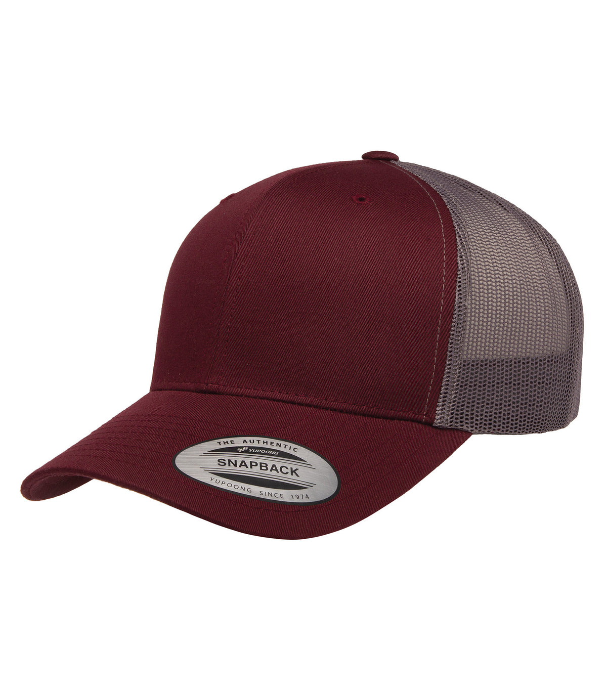ATC YP Classics ATC6606, Yp Classics Retro Trucker Cap, Maroon/Grey*