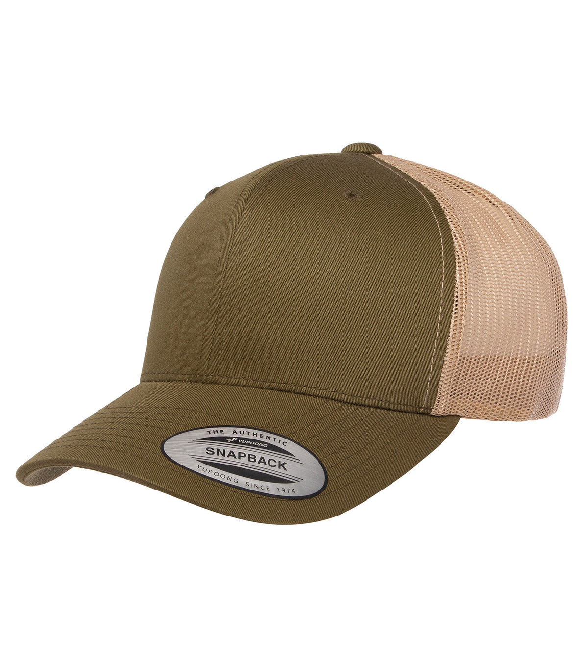 ATC YP Classics ATC6606, Yp Classics Retro Trucker Cap, Moss/Khaki*
