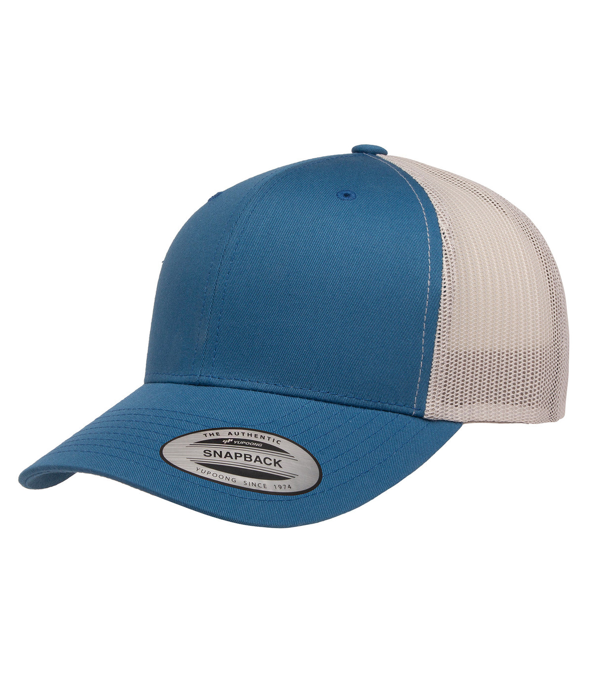ATC YP Classics ATC6606, Yp Classics Retro Trucker Cap, Steel Blue/Silver*