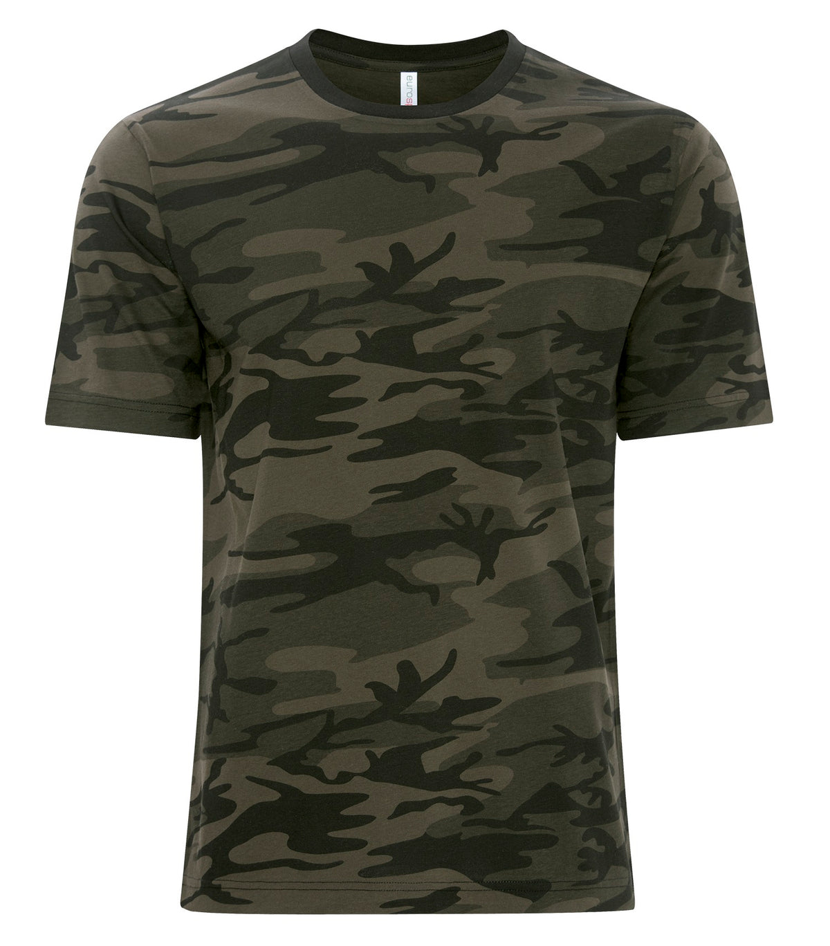 ATC EuroSpun ATC8000, Eurospun Ring Spun Tee, Black Camo