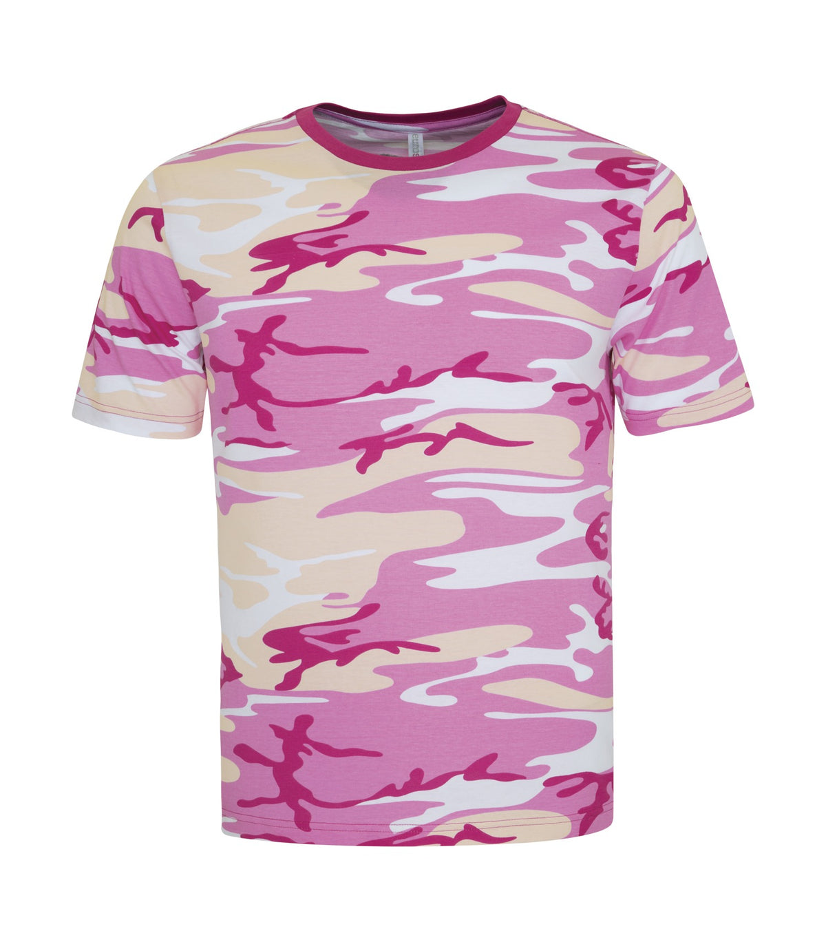 ATC EuroSpun ATC8000, Eurospun Ring Spun Tee, Pink Camo