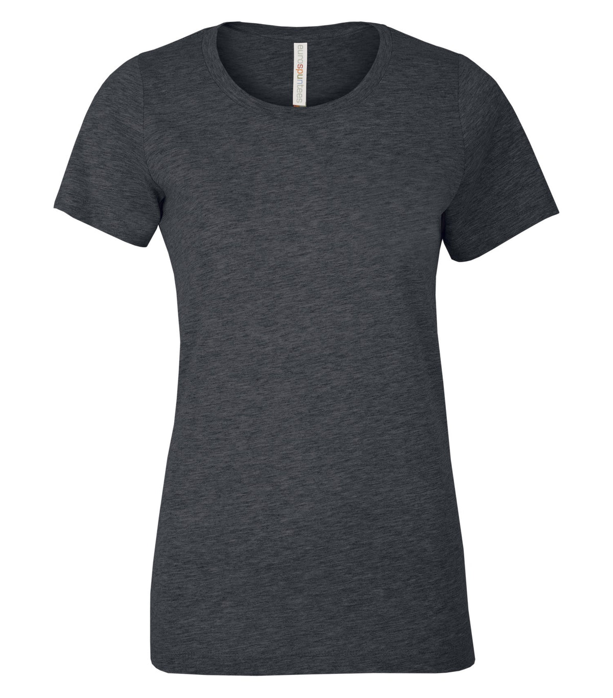 ATC EuroSpun ATC8000L, Eurospun Ring Spun Ladies' Tee, Charcoal Heather*