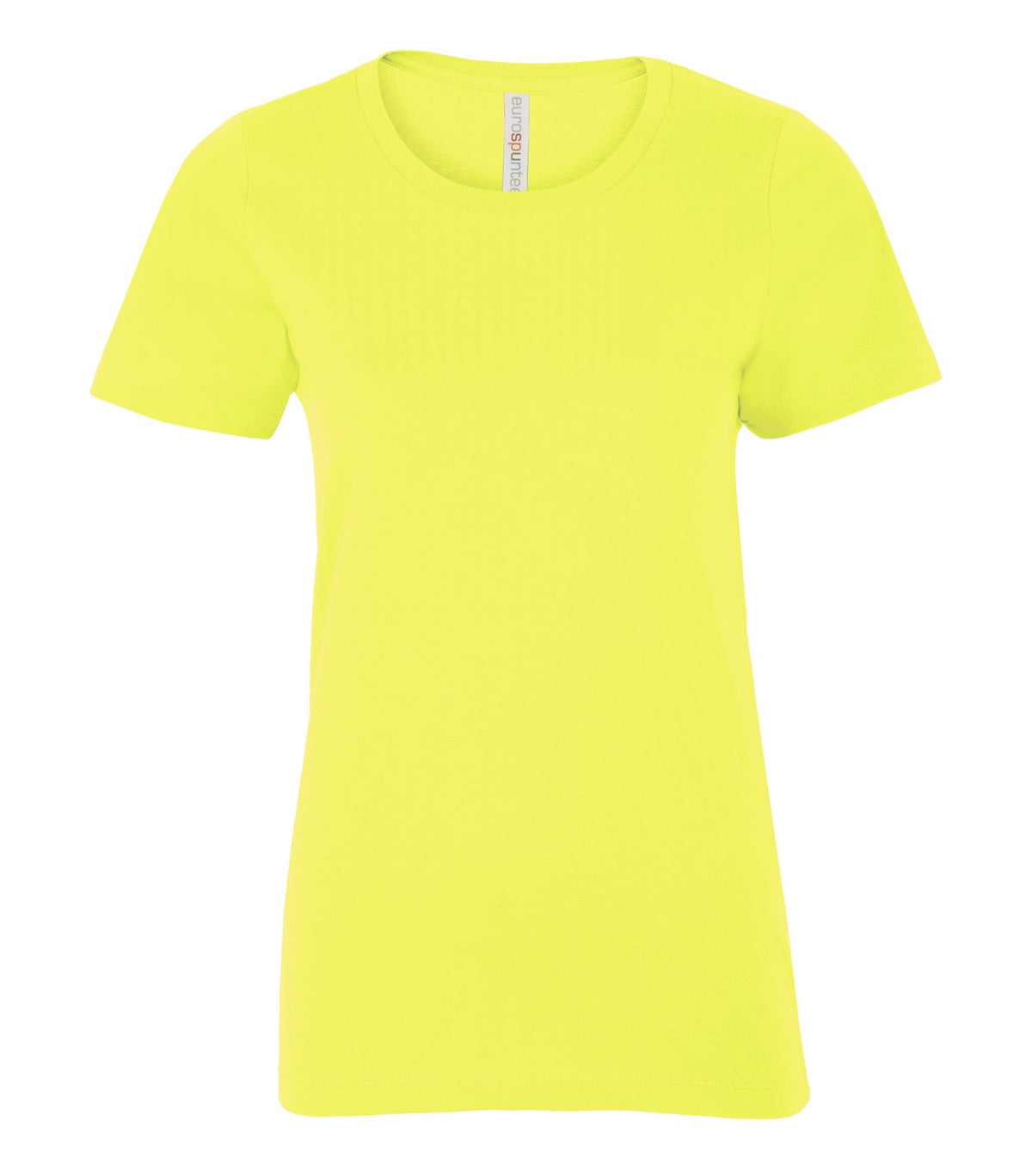 ATC EuroSpun ATC8000L, Eurospun Ring Spun Ladies' Tee, Extreme Yellow