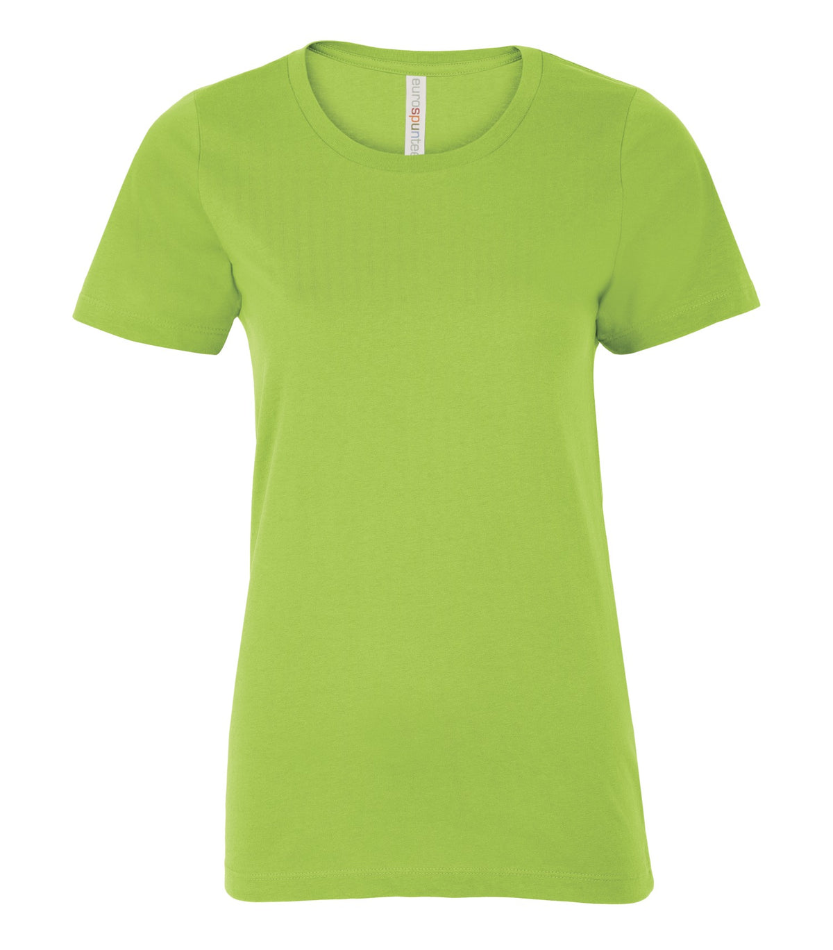 ATC EuroSpun ATC8000L, Eurospun Ring Spun Ladies' Tee, Lime Shock