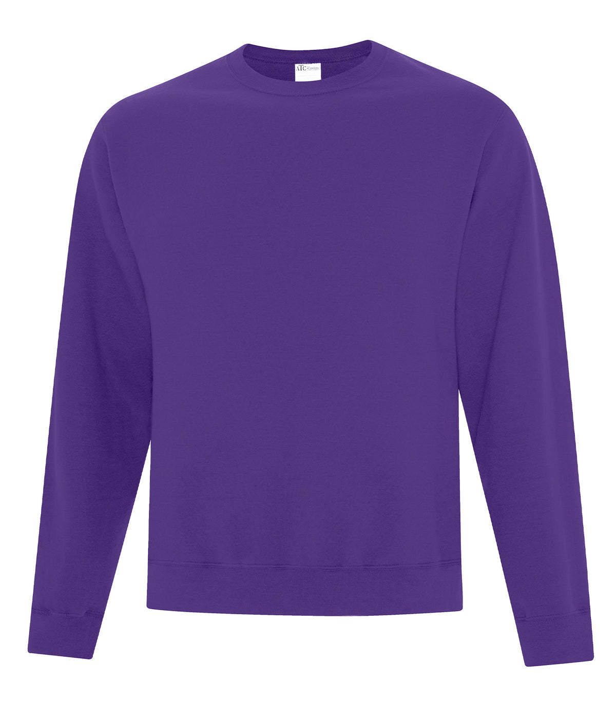 ATC Everyday Collection ATCF2400, Everyday Fleece Crewneck Sweatshirt, Team Purple