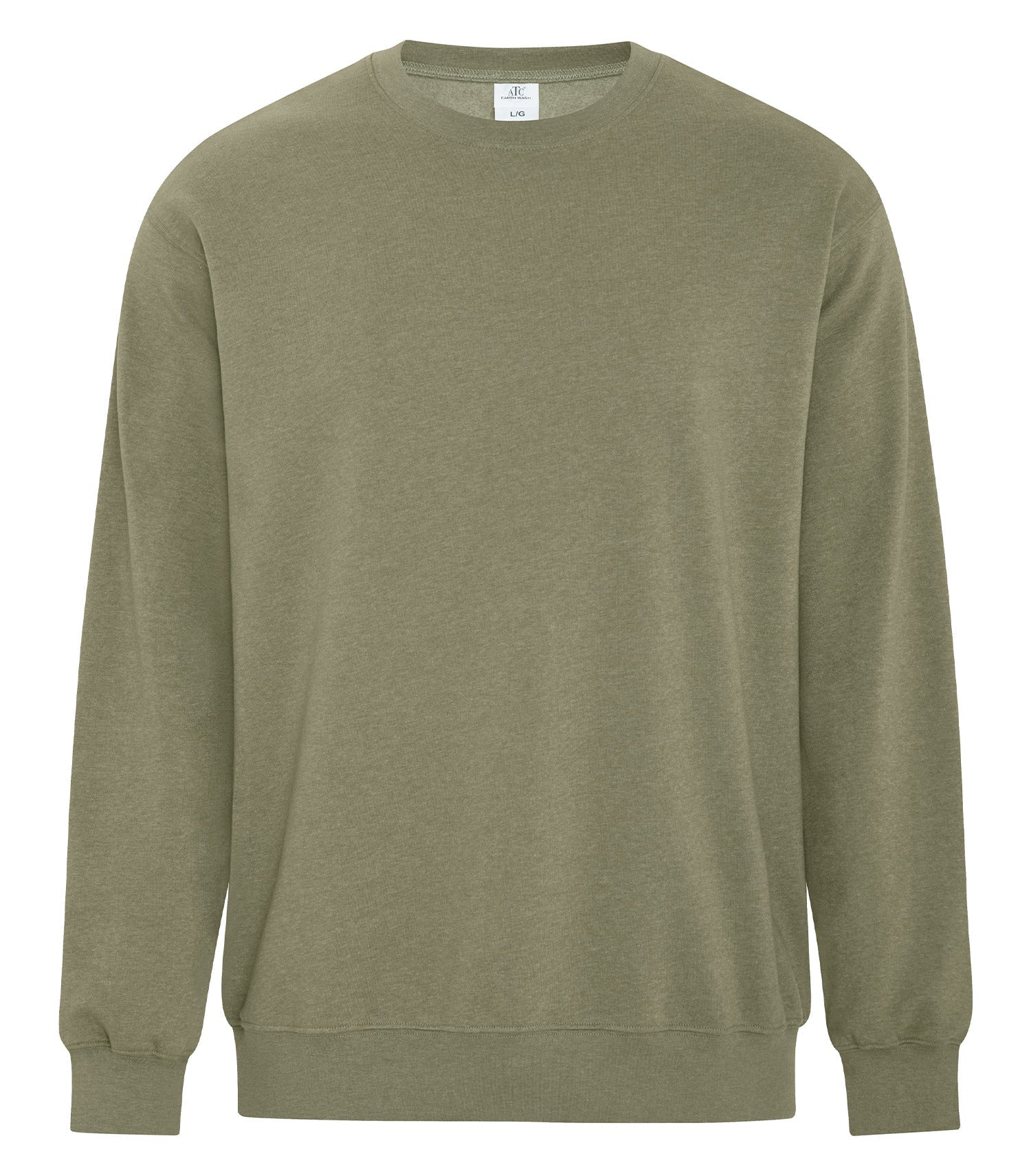 Premium ATC_EarthWash - ATC™ EARTH WASH® TOURBILLON FLEECE CREWNECK SWEATSHIRT. - ATCF6400 | Custom Embroidery Available - Fast Turnaround Earth Military ATC_EarthWash ATCF6400