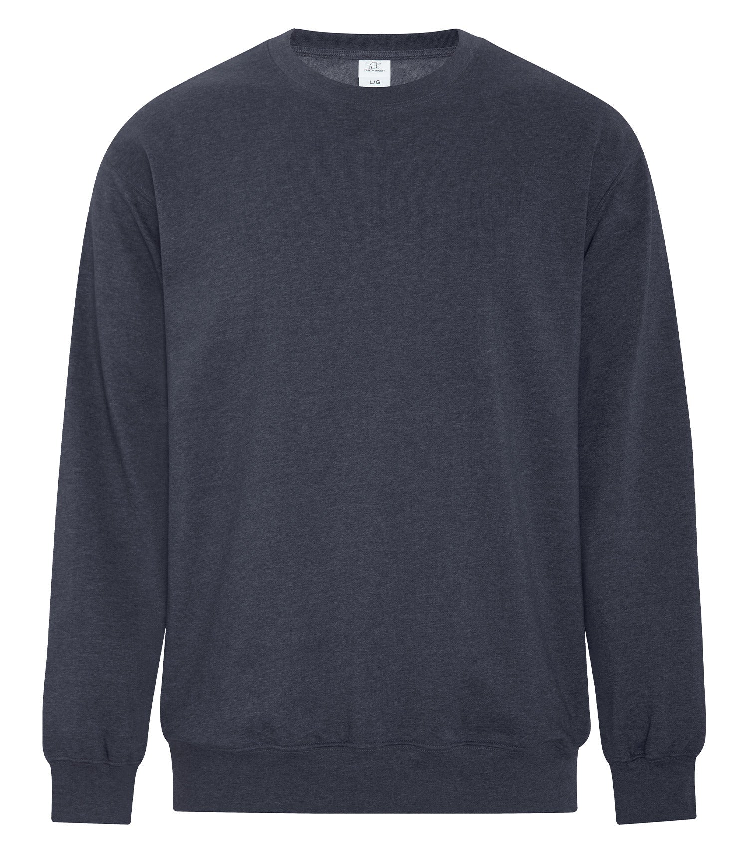 Premium ATC_EarthWash - ATC™ EARTH WASH® TOURBILLON FLEECE CREWNECK SWEATSHIRT. - ATCF6400 | Custom Embroidery Available - Fast Turnaround Earth Navy ATC_EarthWash ATCF6400