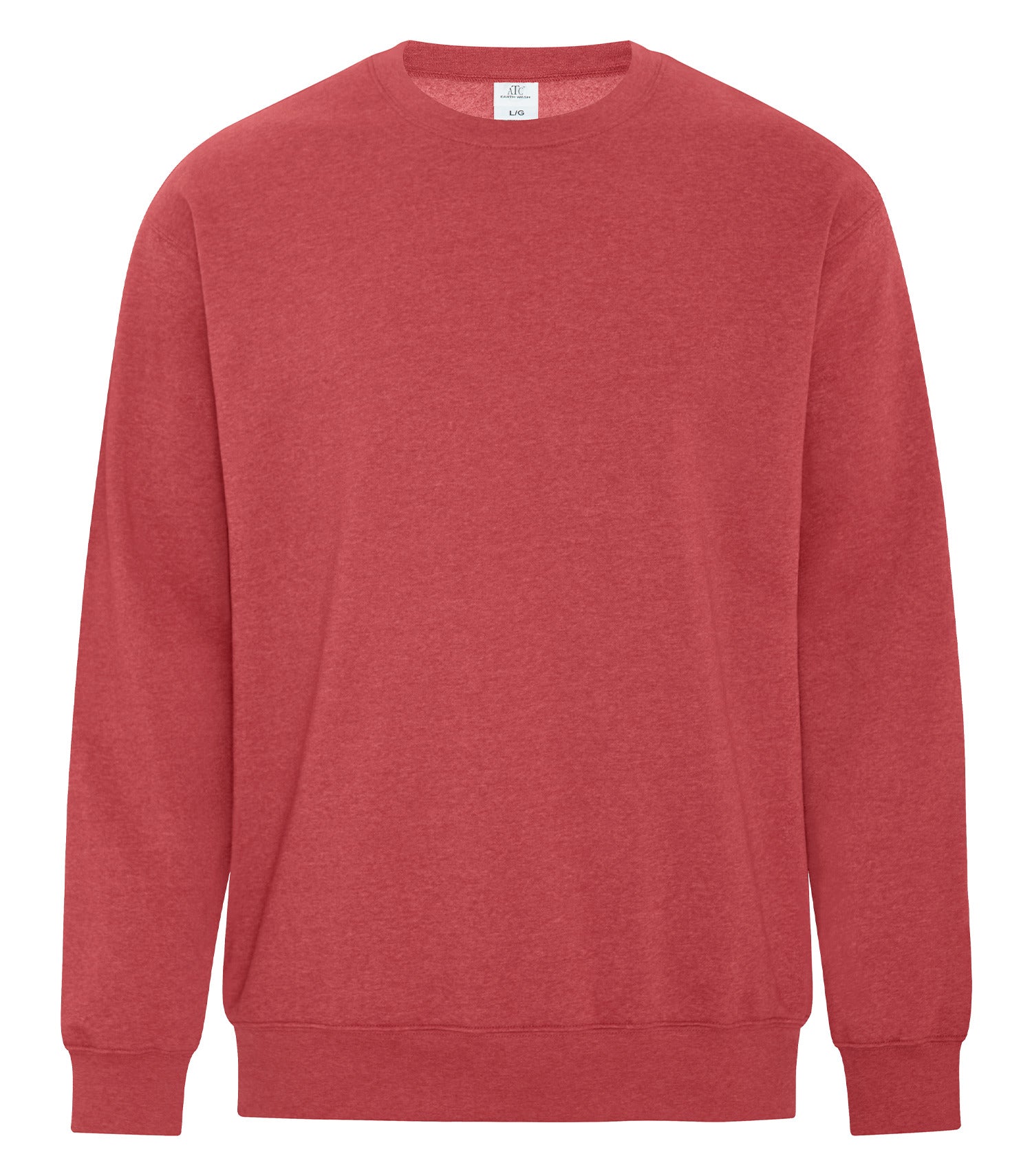 Premium ATC_EarthWash - ATC™ EARTH WASH® TOURBILLON FLEECE CREWNECK SWEATSHIRT. - ATCF6400 | Custom Embroidery Available - Fast Turnaround Earth Red ATC_EarthWash ATCF6400