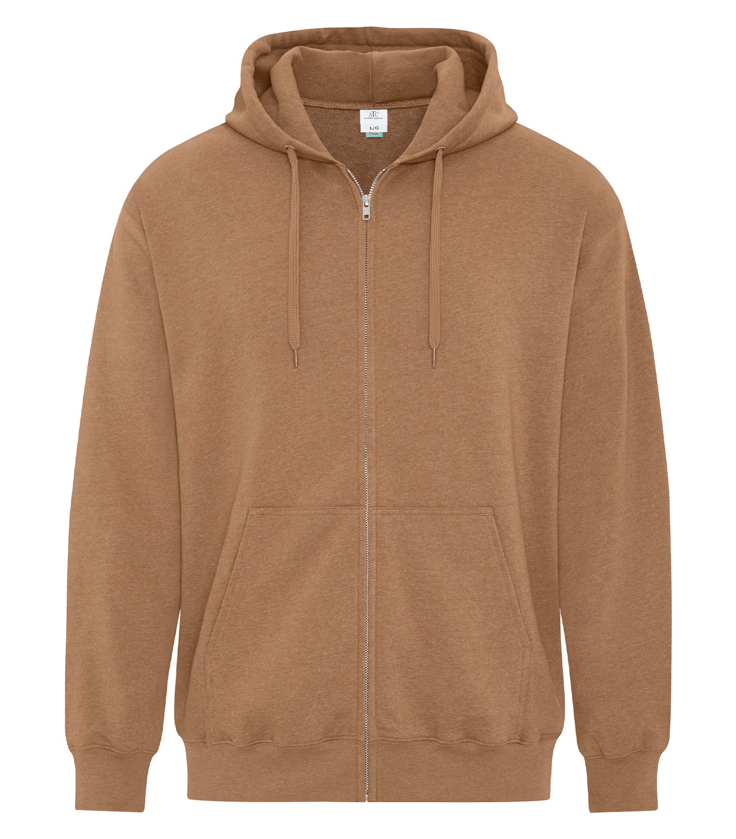 ATC_EarthWash - ATC™ EARTH WASH® TOURBILLON FLEECE FULL ZIP HOODIE. - ATCF6600 - Toronto Embroidery Earth Caramel atc_earthwash atcf6600 bulk orders custom decoration custom embroidery custom hoodies durable embroidered hoodies embroidery service fast turnaround long lasting premium quality professional embroidery professional grade pullover sweatshirts toronto embroidery