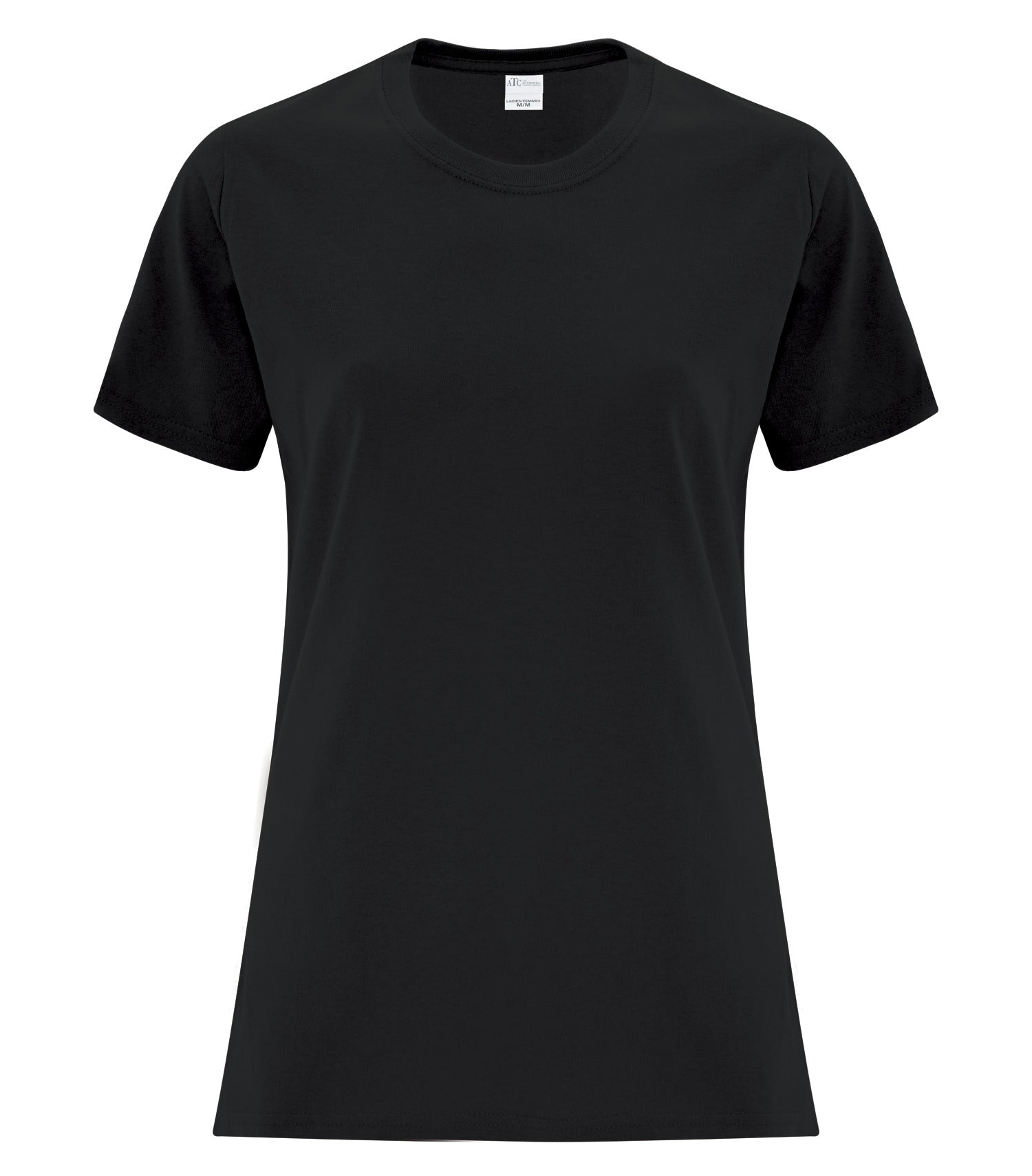 Everyday - ATC™ EVERYDAY SIDE SEAM LADIES' TEE. - ATCS1000L Black ATCS1000L Everyday