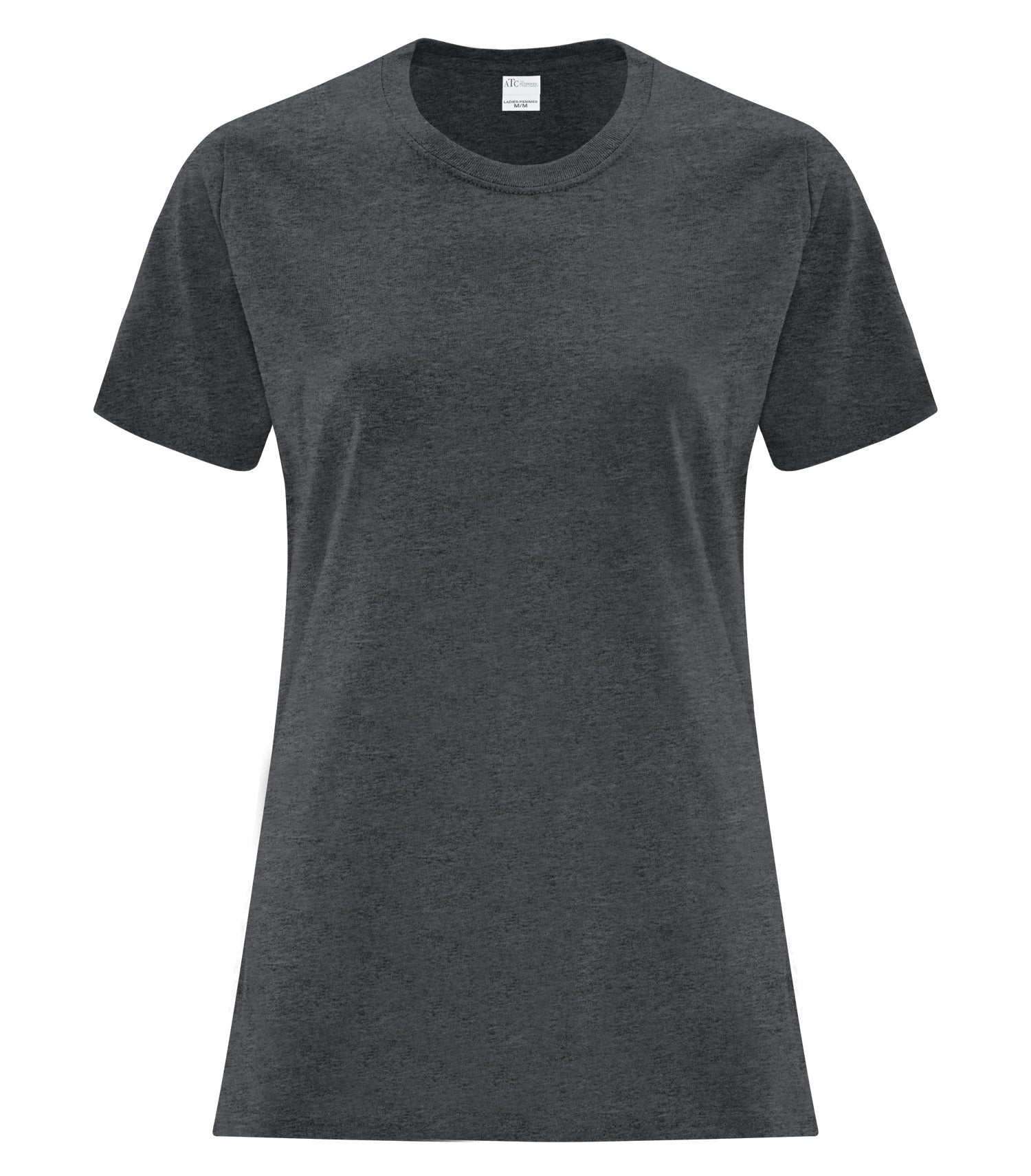 Everyday - ATC™ EVERYDAY SIDE SEAM LADIES' TEE. - ATCS1000L Dark Grey Heather** ATCS1000L Everyday