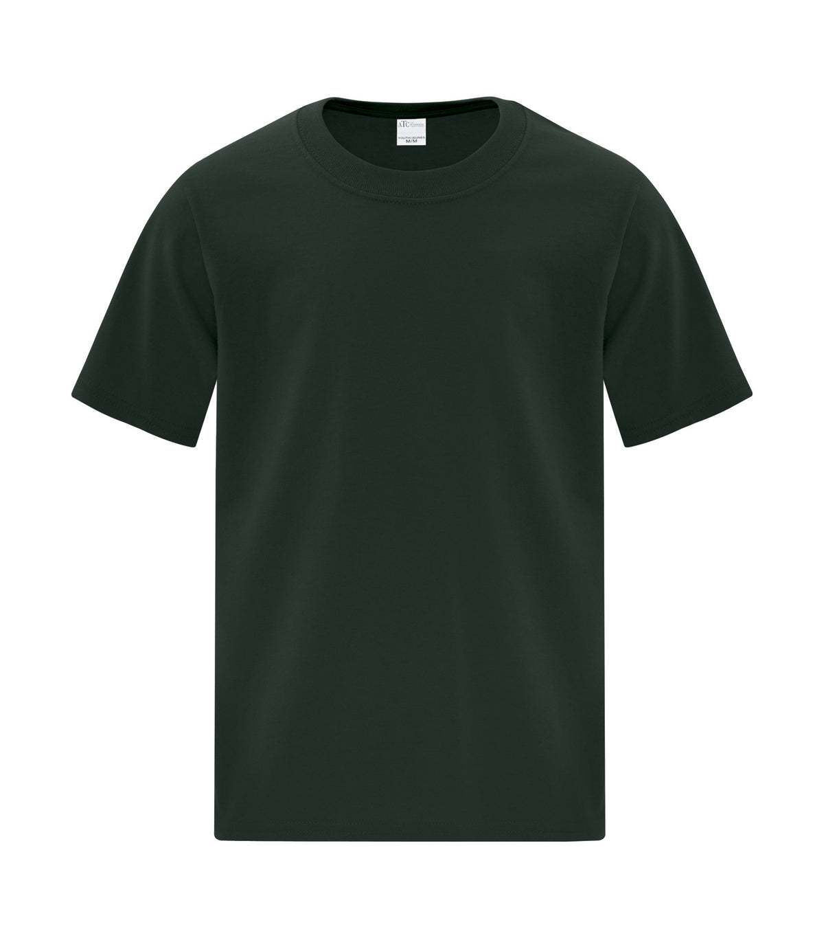 ATC Everyday Collection ATCS1000Y, Everyday Side Seam Youth Tee, Dark Green