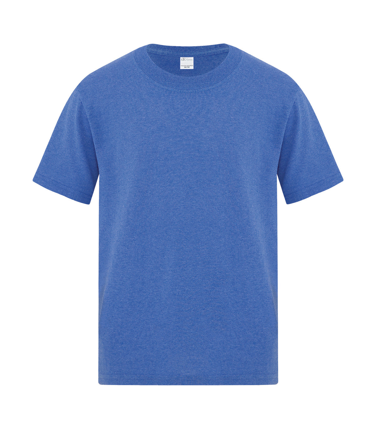ATC Everyday Collection ATCS1000Y, Everyday Side Seam Youth Tee, Heather Royal